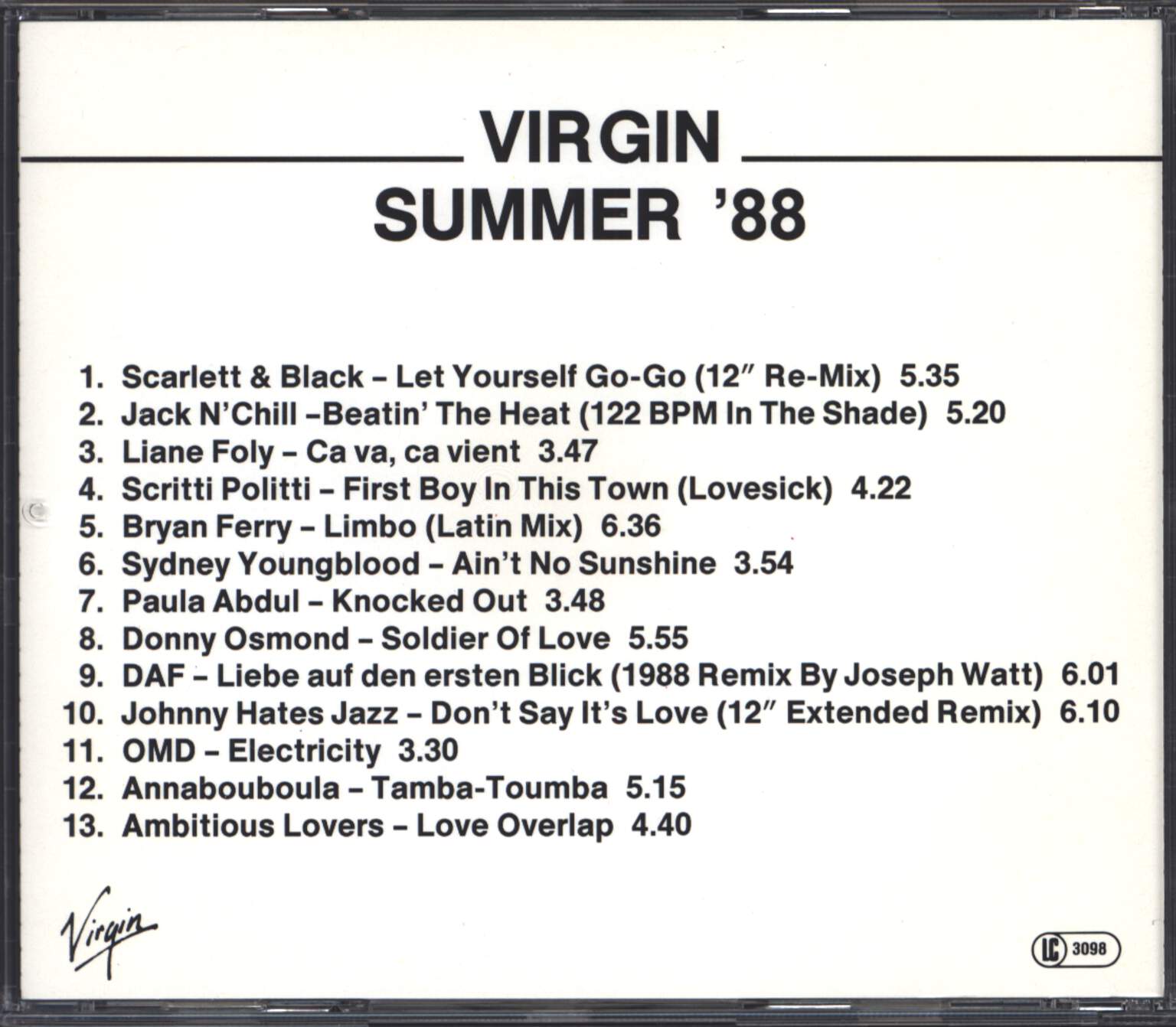 Various: Virgin Summer '88, CD