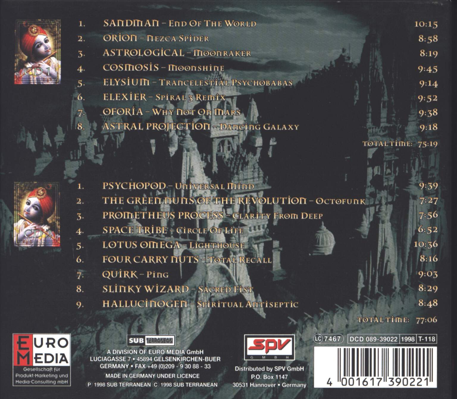 Various: Tantrance 6 - A Trip To Psychedelic Trance, 2×CD