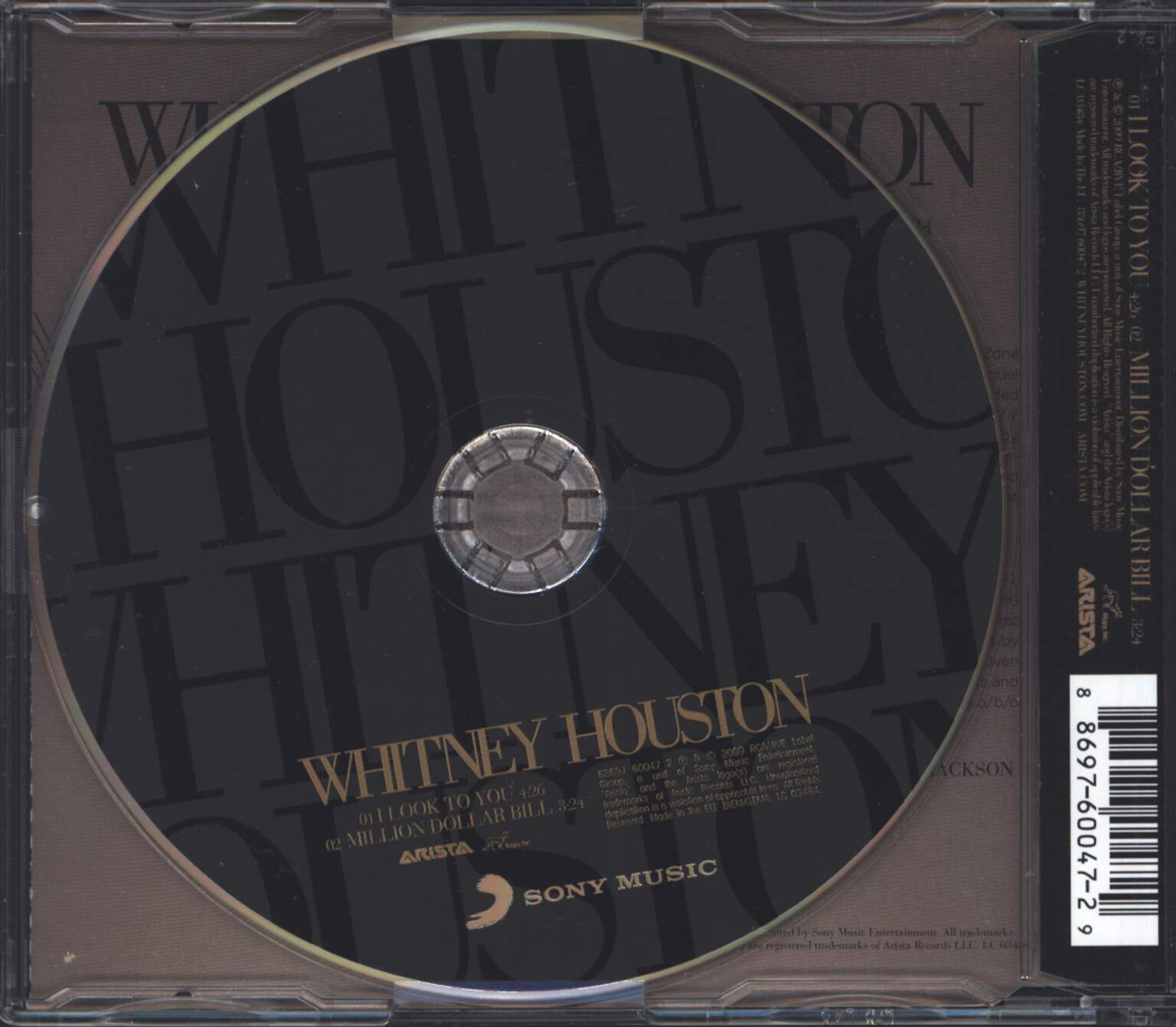 Whitney Houston: I Look To You / Million Dollar Bill, Mini CD