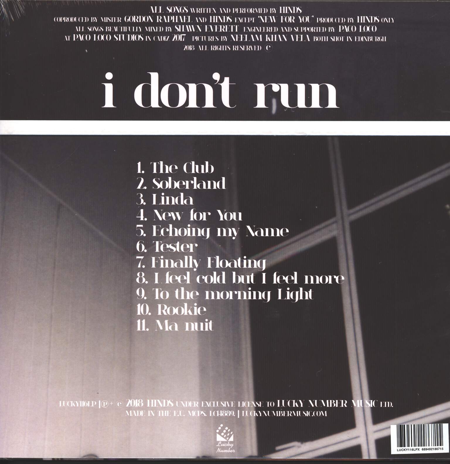Hinds: I Don't Run, LP (Vinyl)