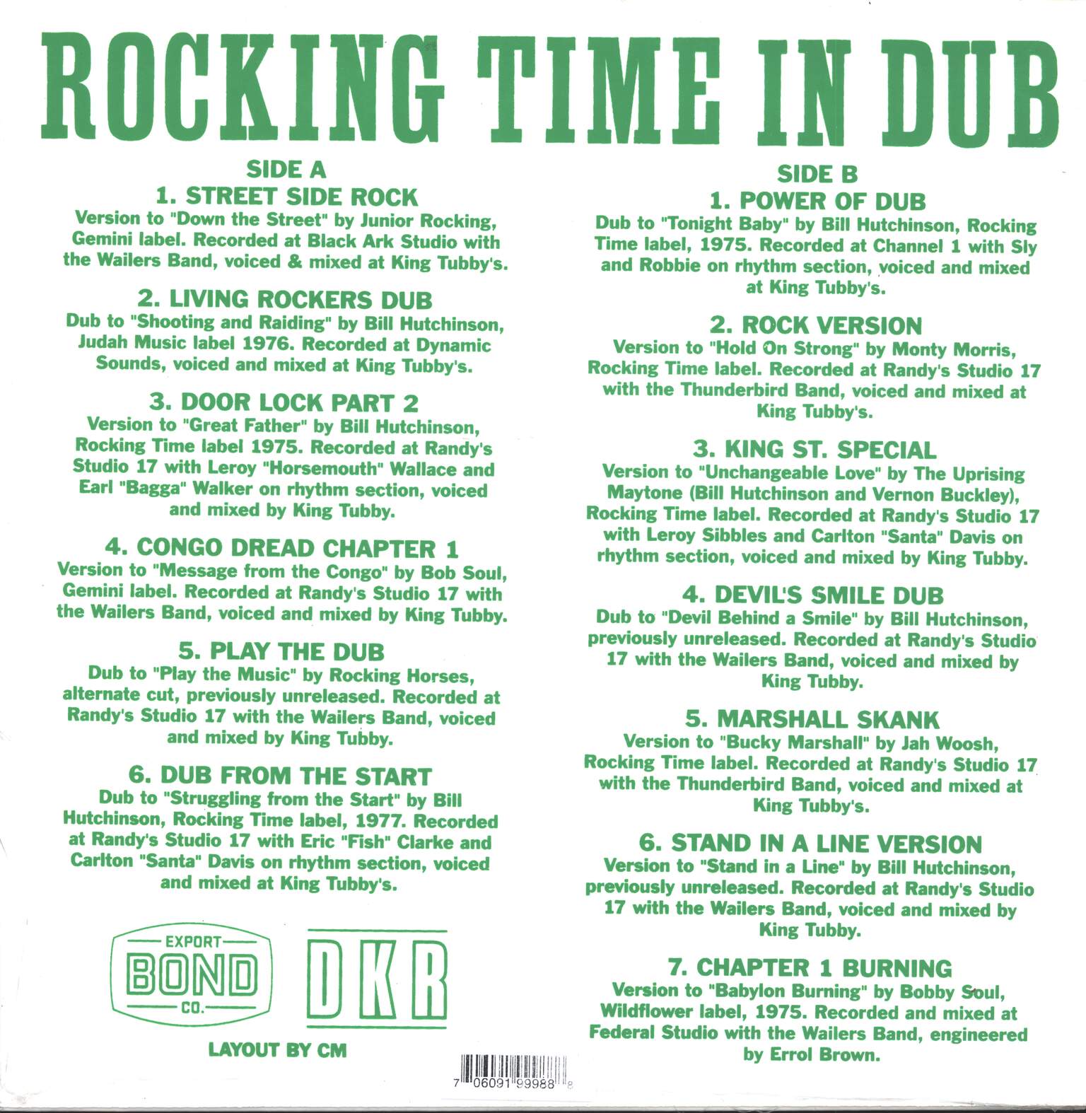Bill Hutchinson: Rocking Time In Dub, LP (Vinyl)