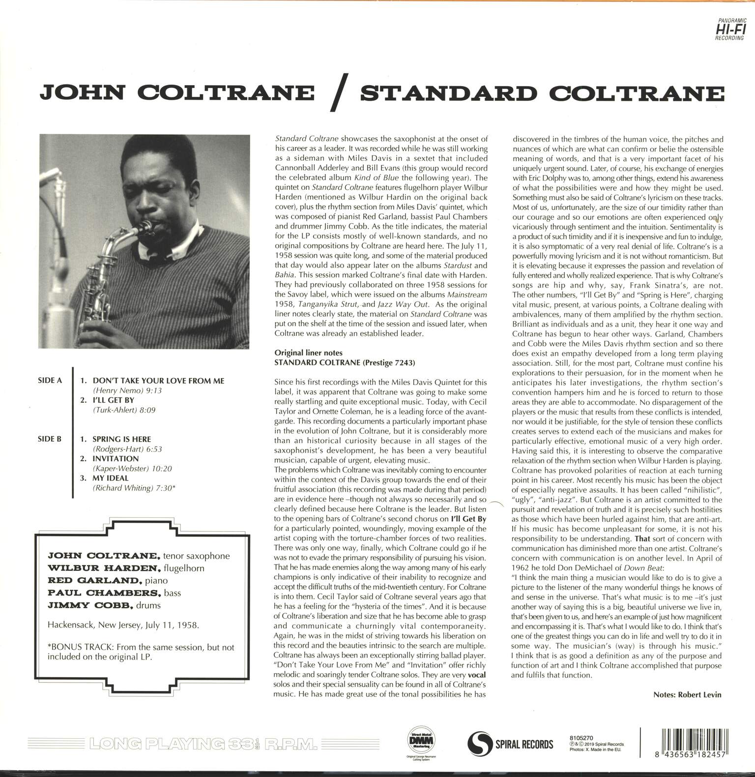 John Coltrane: Standard Coltrane, LP (Vinyl)