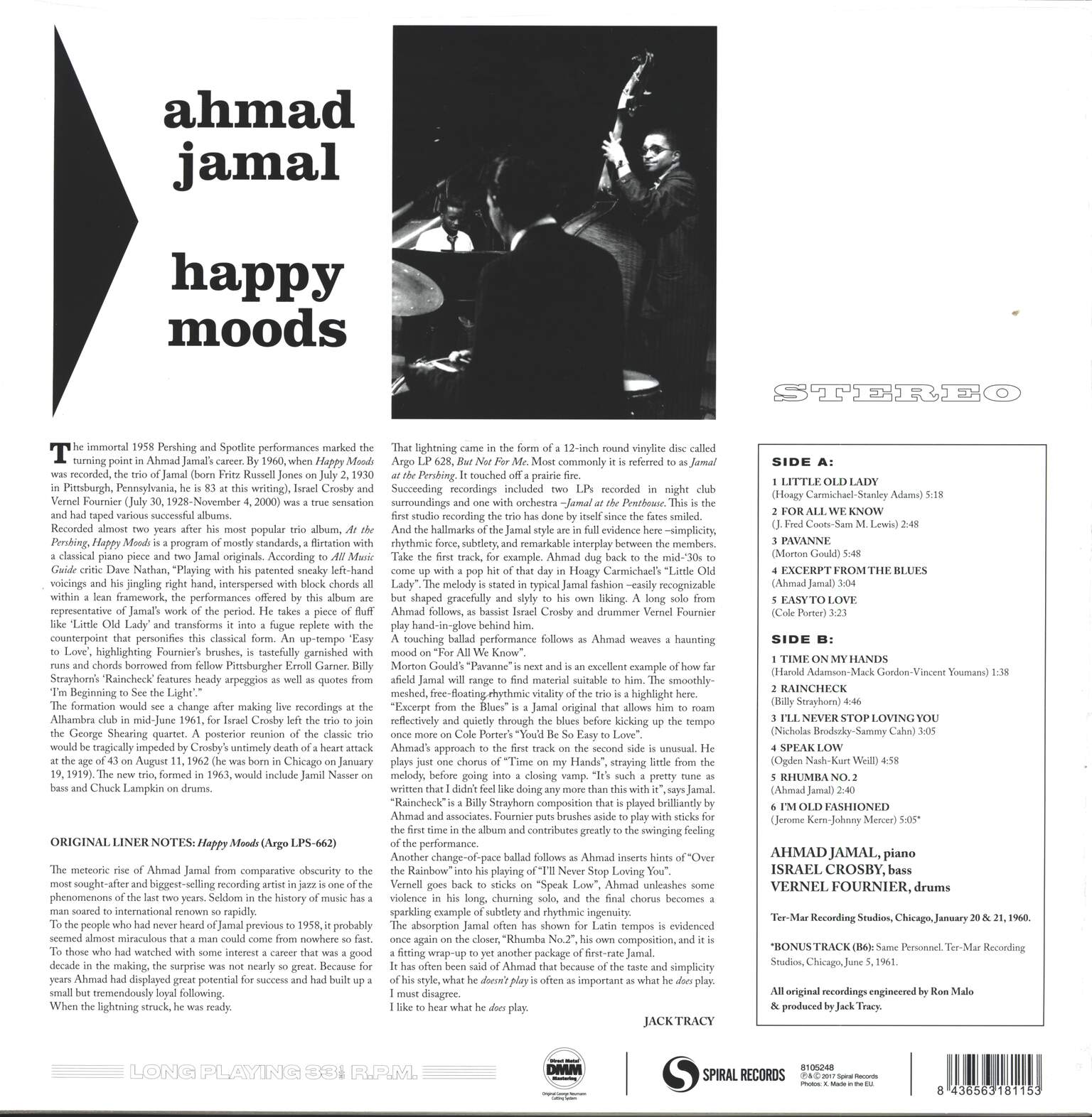 Ahmad Jamal: Happy Moods, LP (Vinyl)