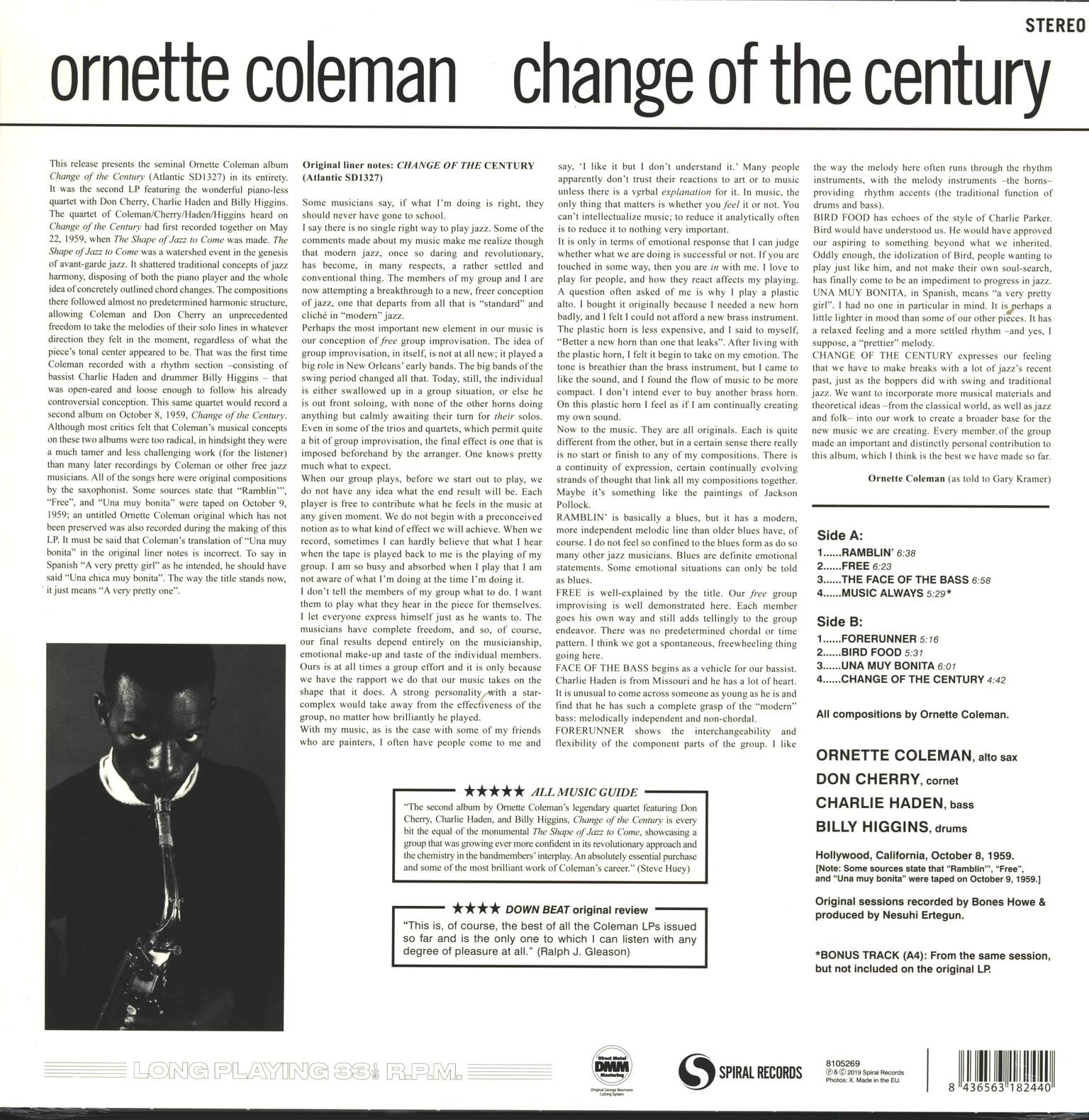 Ornette Coleman: Change Of The Century, LP (Vinyl)