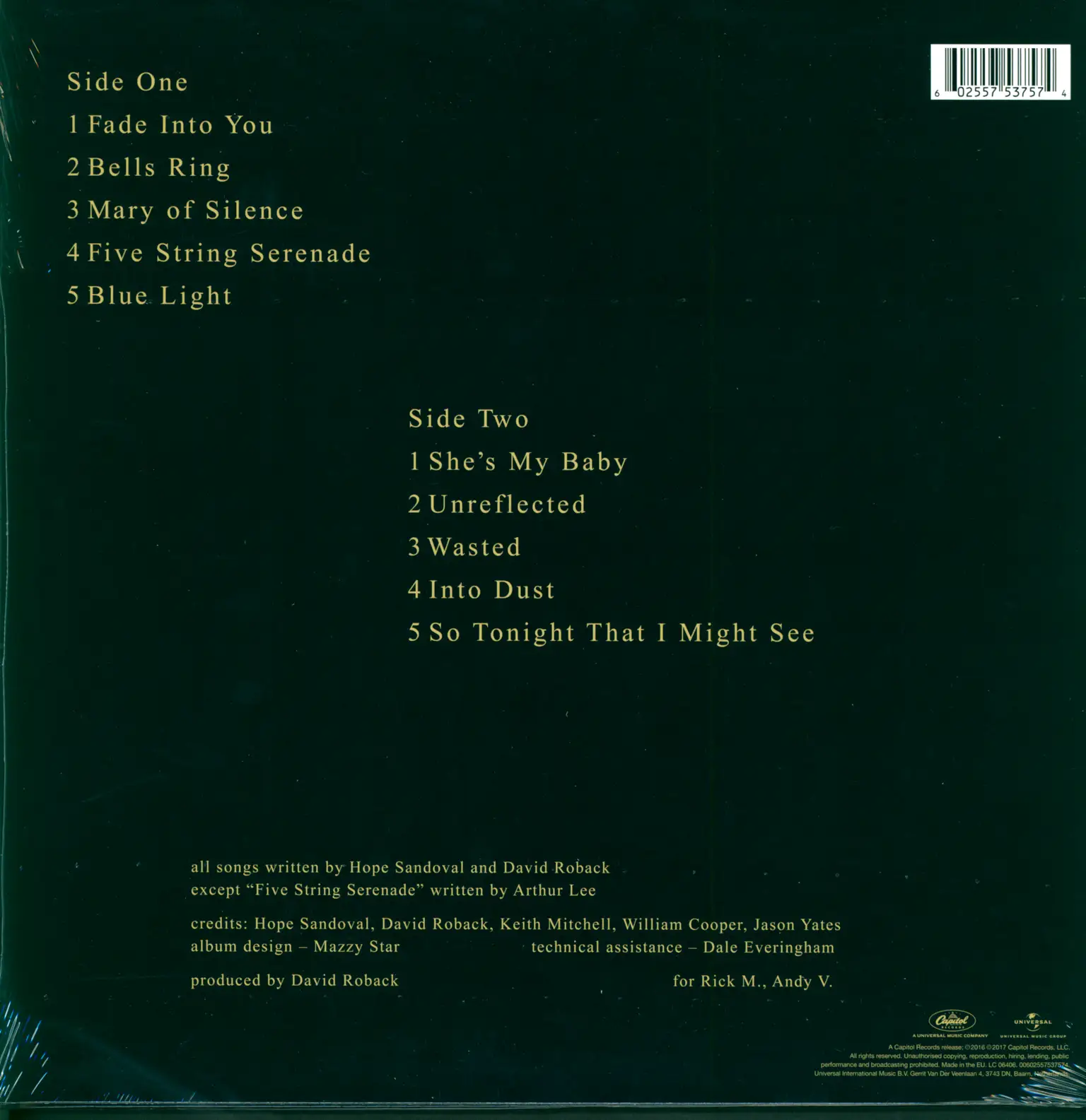Mazzy Star: So Tonight That I Might See, LP (Vinyl)