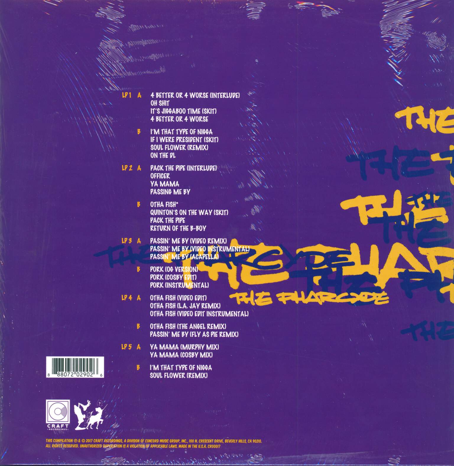 The Pharcyde: Bizarre Ride II The Pharcyde, 5×LP (Vinyl)