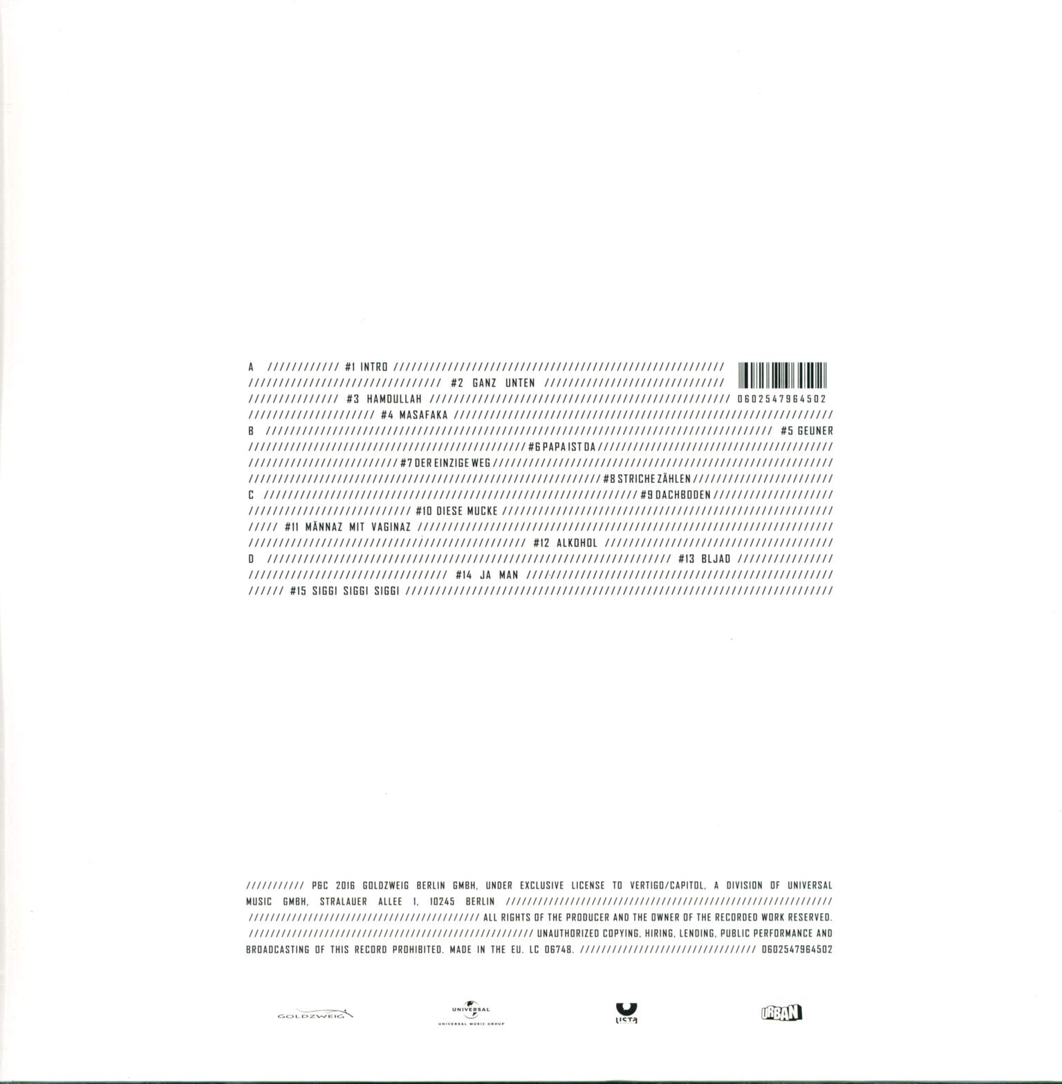 Sido: Das Goldene Album, 2×LP (Vinyl)