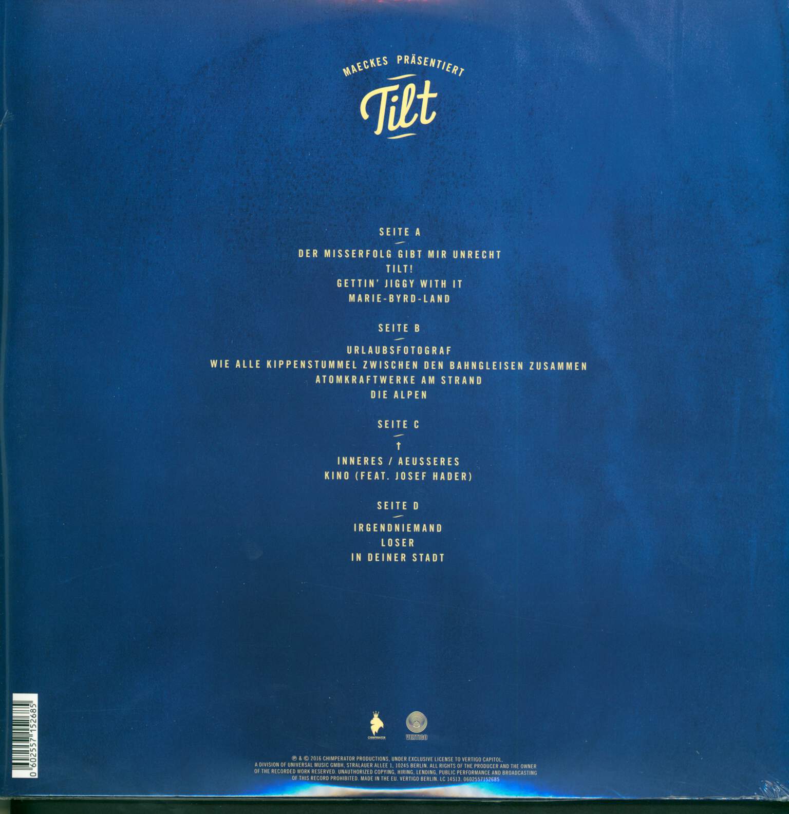Maeckes: Tilt, 2×LP (Vinyl)