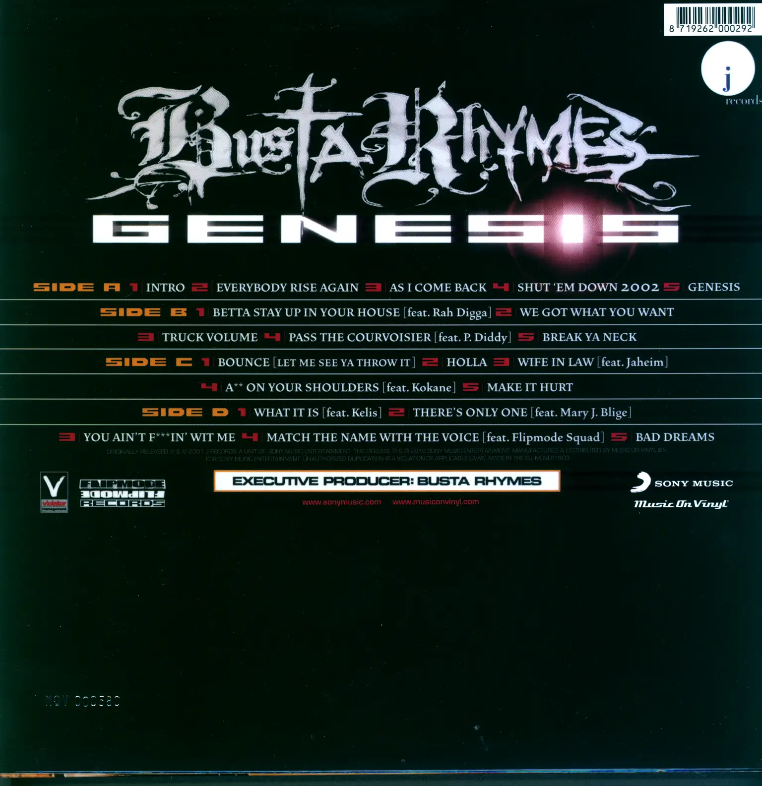 Busta Rhymes: Genesis, 2×LP (Vinyl)