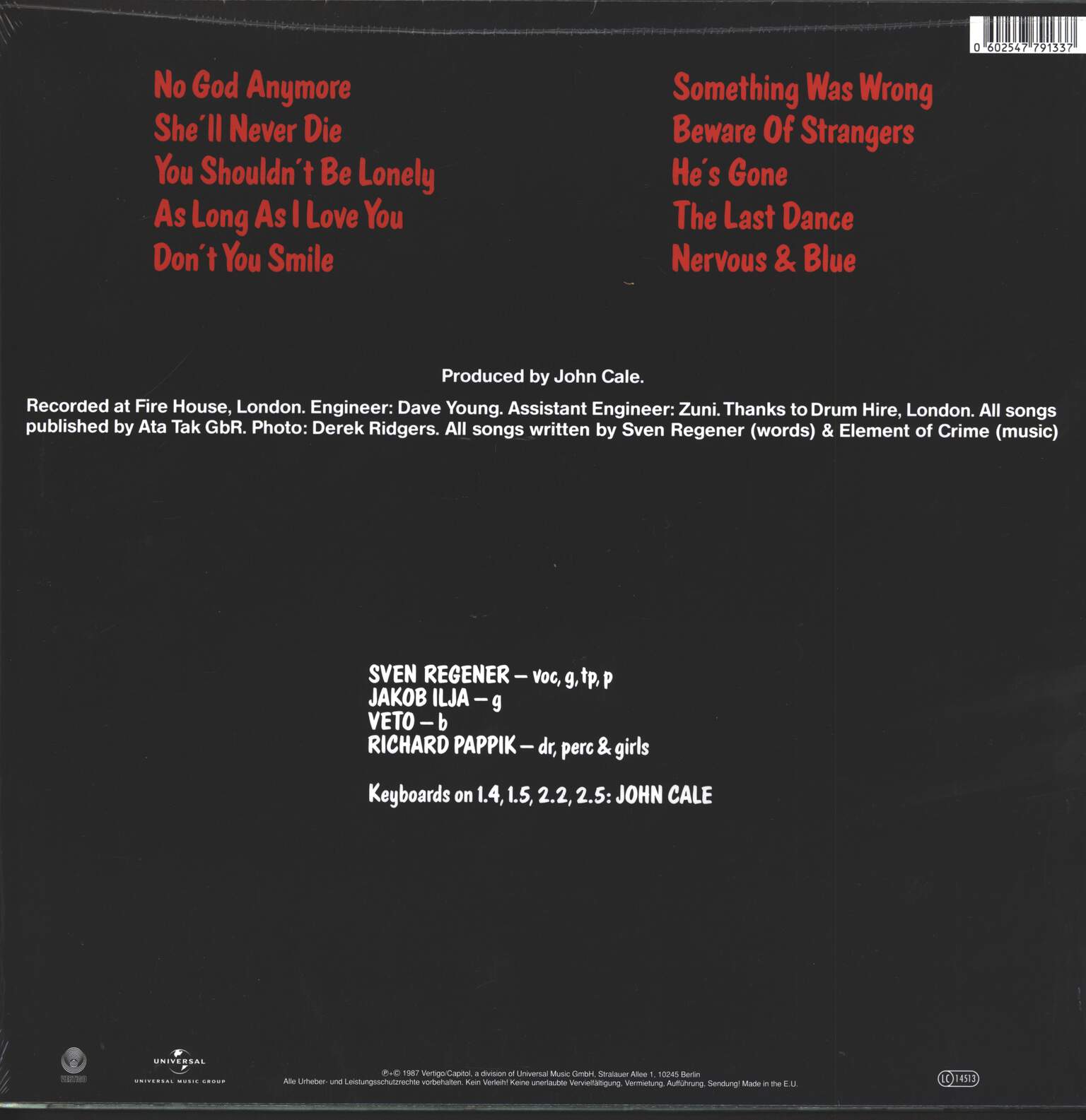 Element Of Crime: Try To Be Mensch, LP (Vinyl)