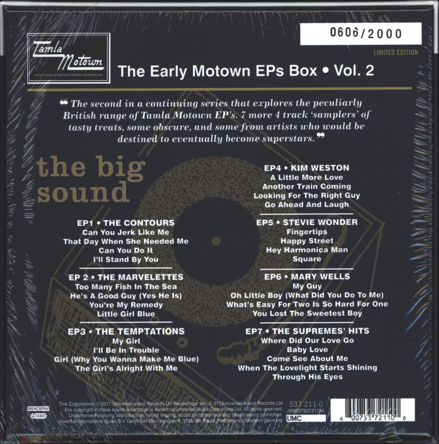 Various: The Early Motown EPs Box Volume 2, 7×7" Single (Vinyl)