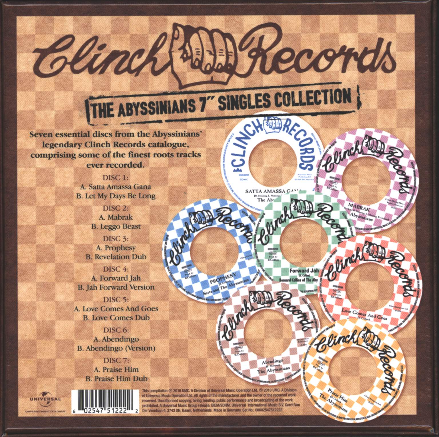 The Abyssinians: The Clinch Singles Collection (The 7" Singles Collection), 7×7" Single (Vinyl)