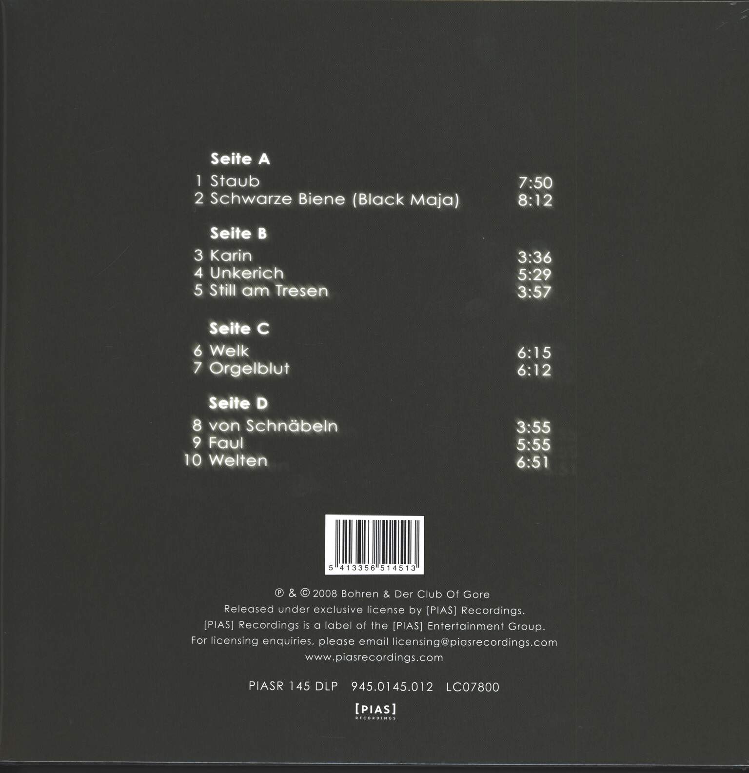 Bohren & Der Club Of Gore: Dolores, 2×LP (Vinyl)