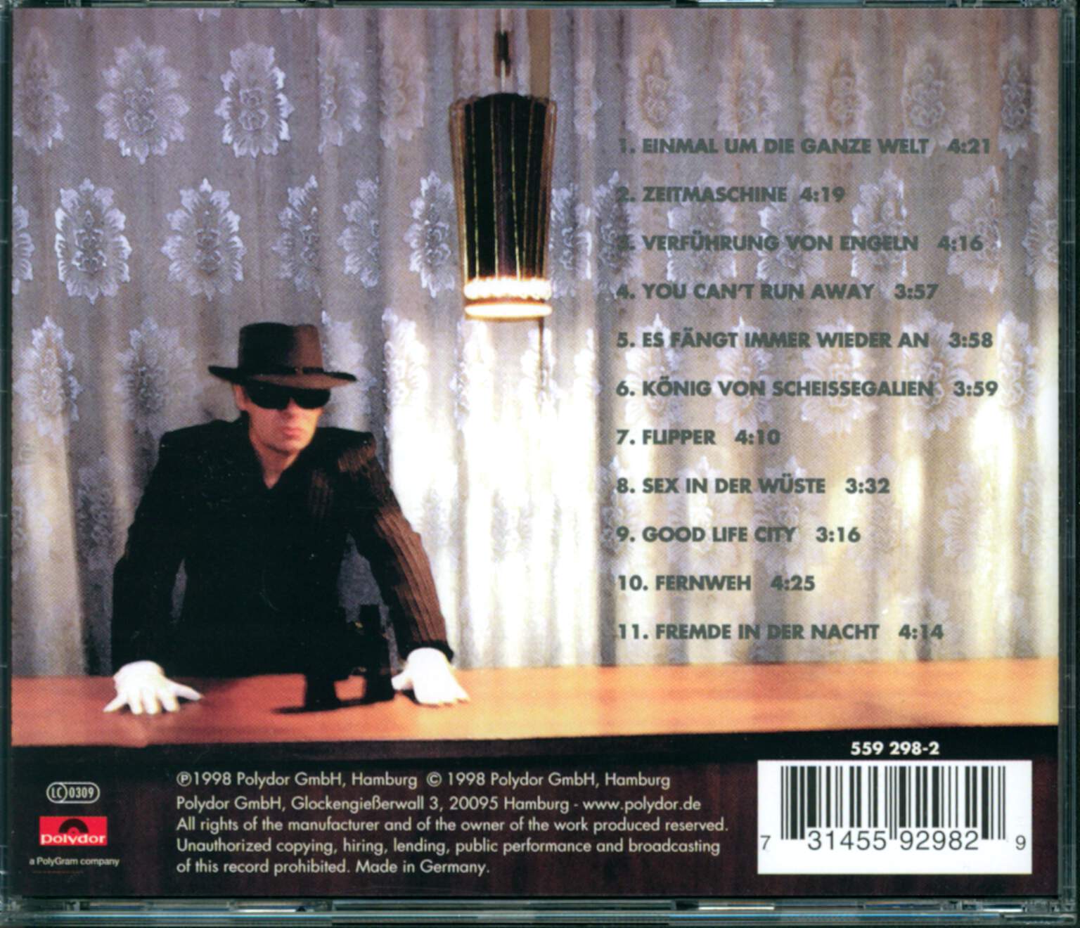 Udo Lindenberg: Zeitmaschine, CD