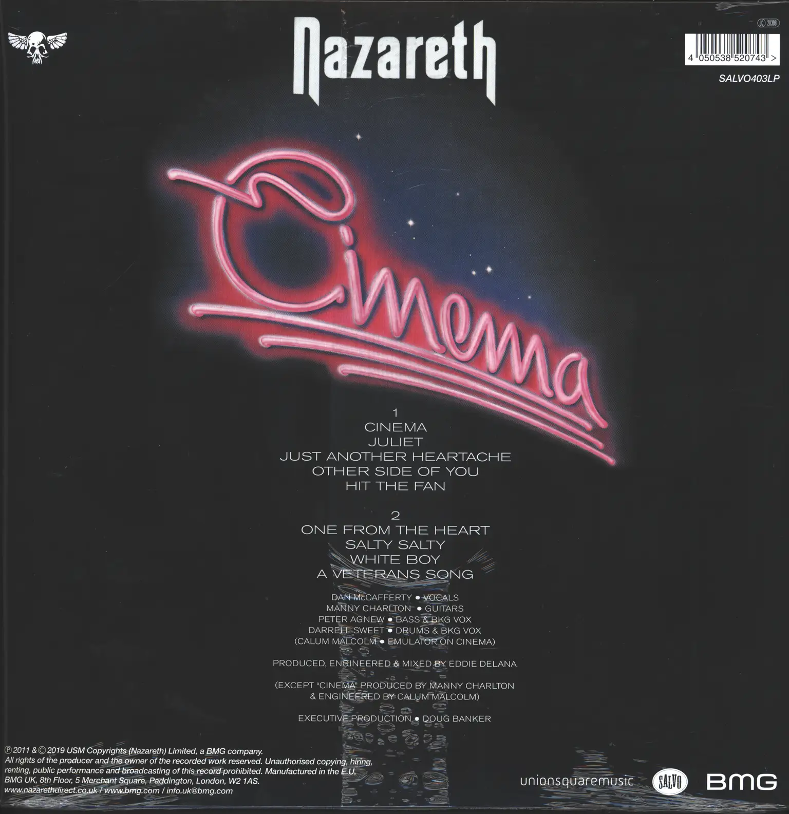 Nazareth: Cinema, LP (Vinyl)