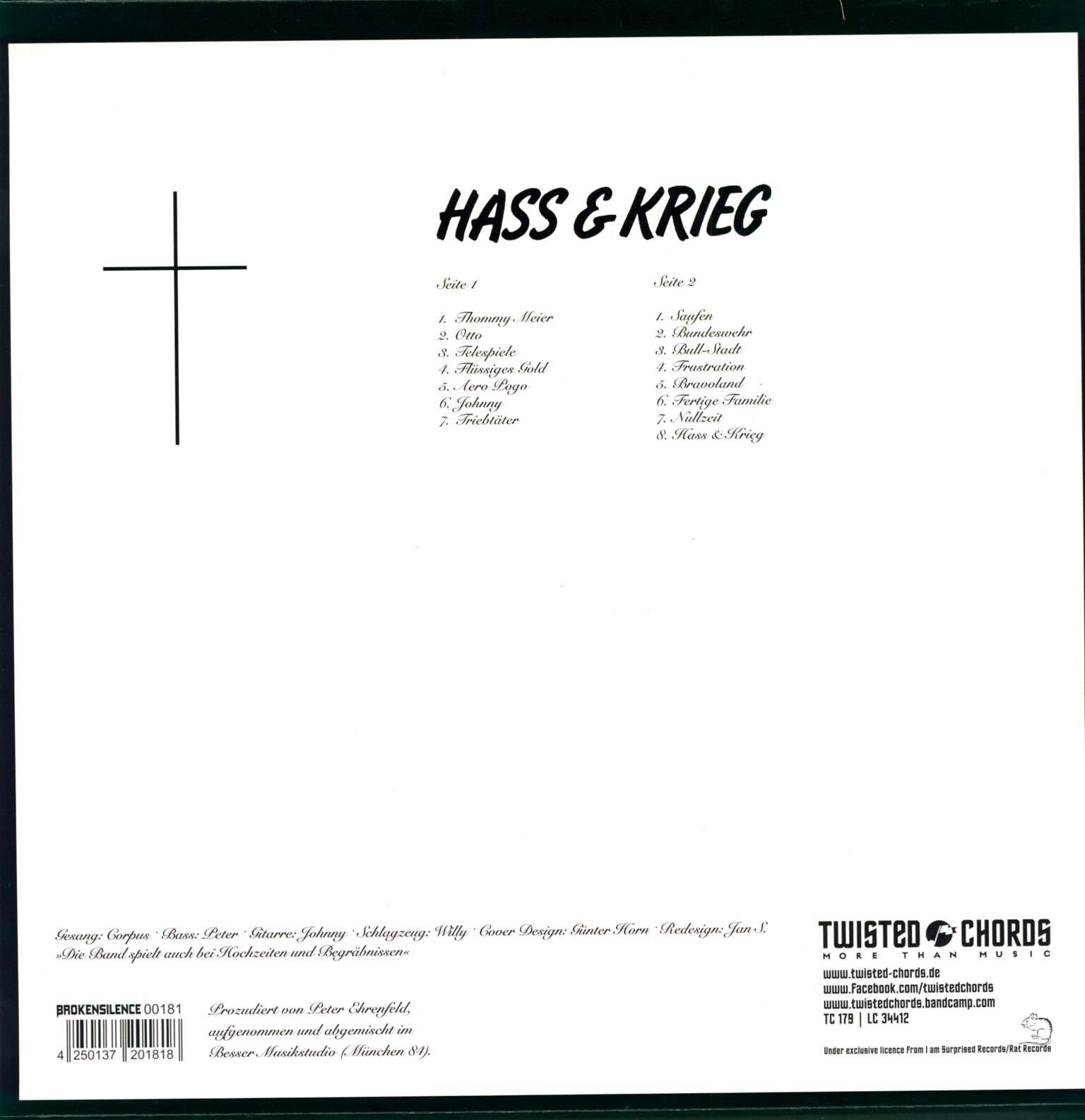 Triebtäter: Hass & Krieg, LP (Vinyl)