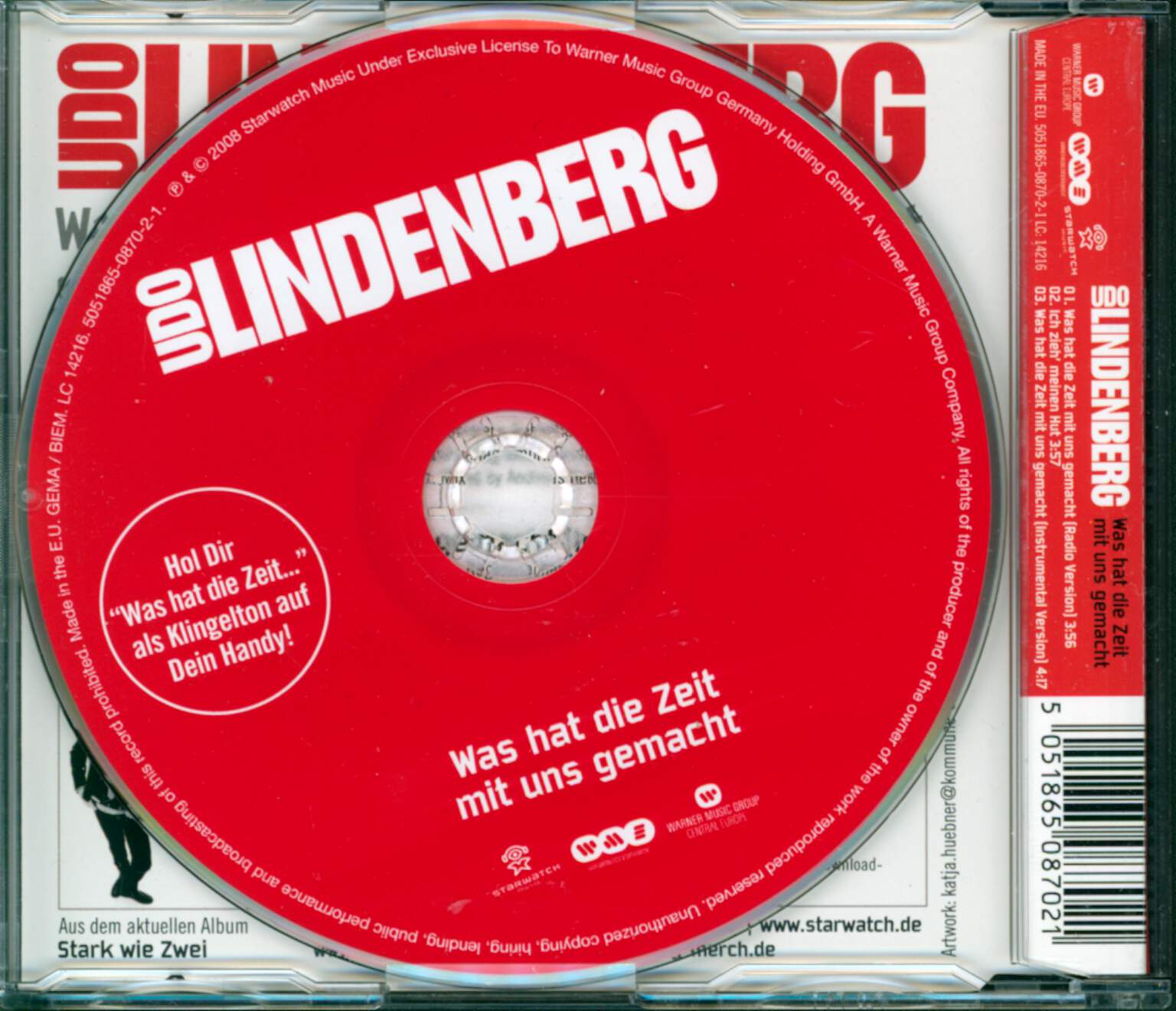 Udo Lindenberg: Was Hat Die Zeit Mit Uns Gemacht, Mini CD