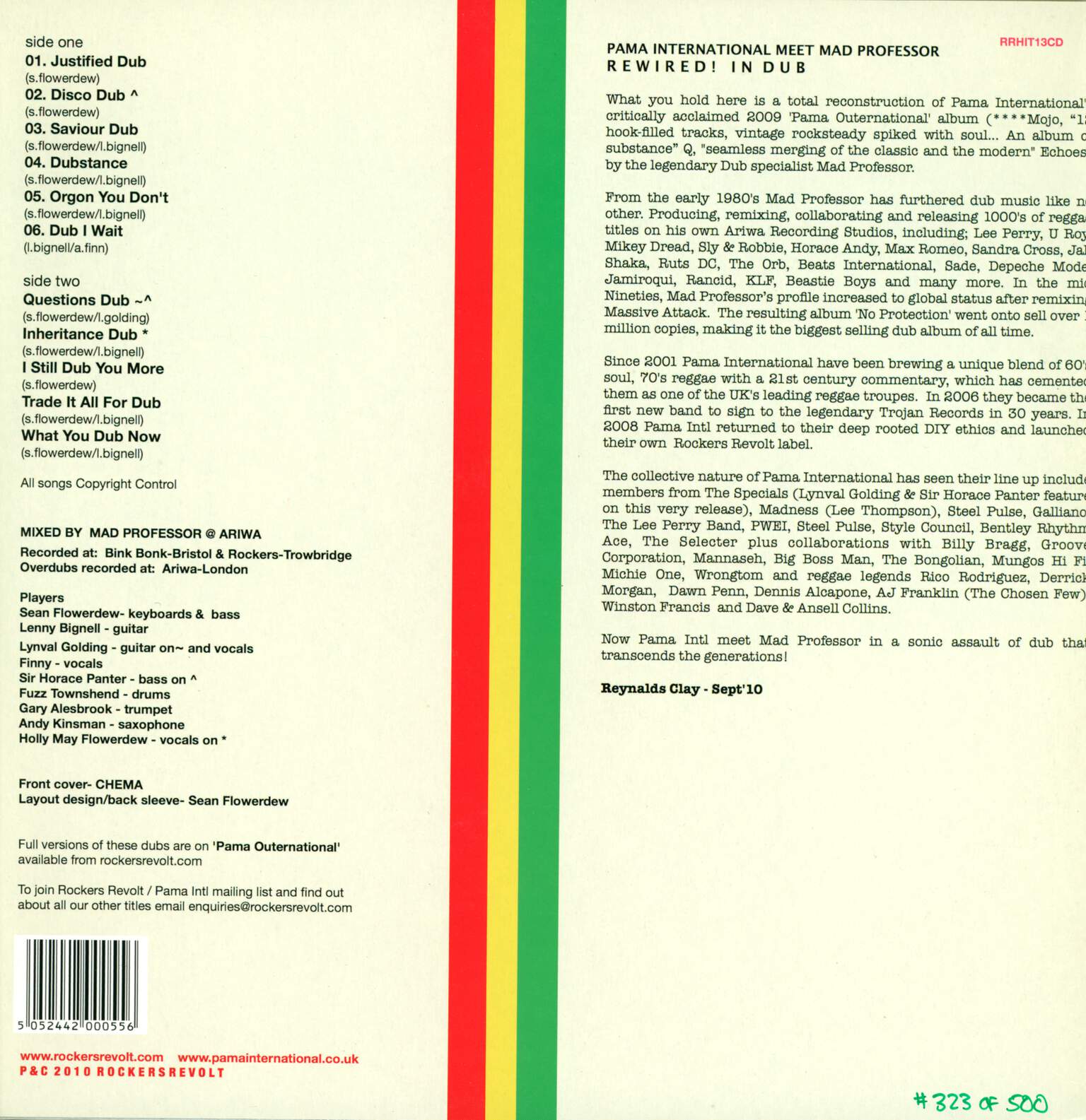 Pama International: Rewired! In Dub, LP (Vinyl)