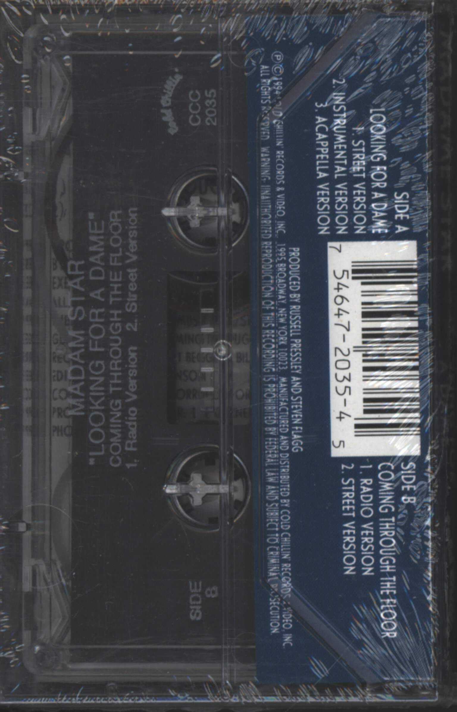 Madame Star: Looking For A Dame / Coming Through The Floor, Tape