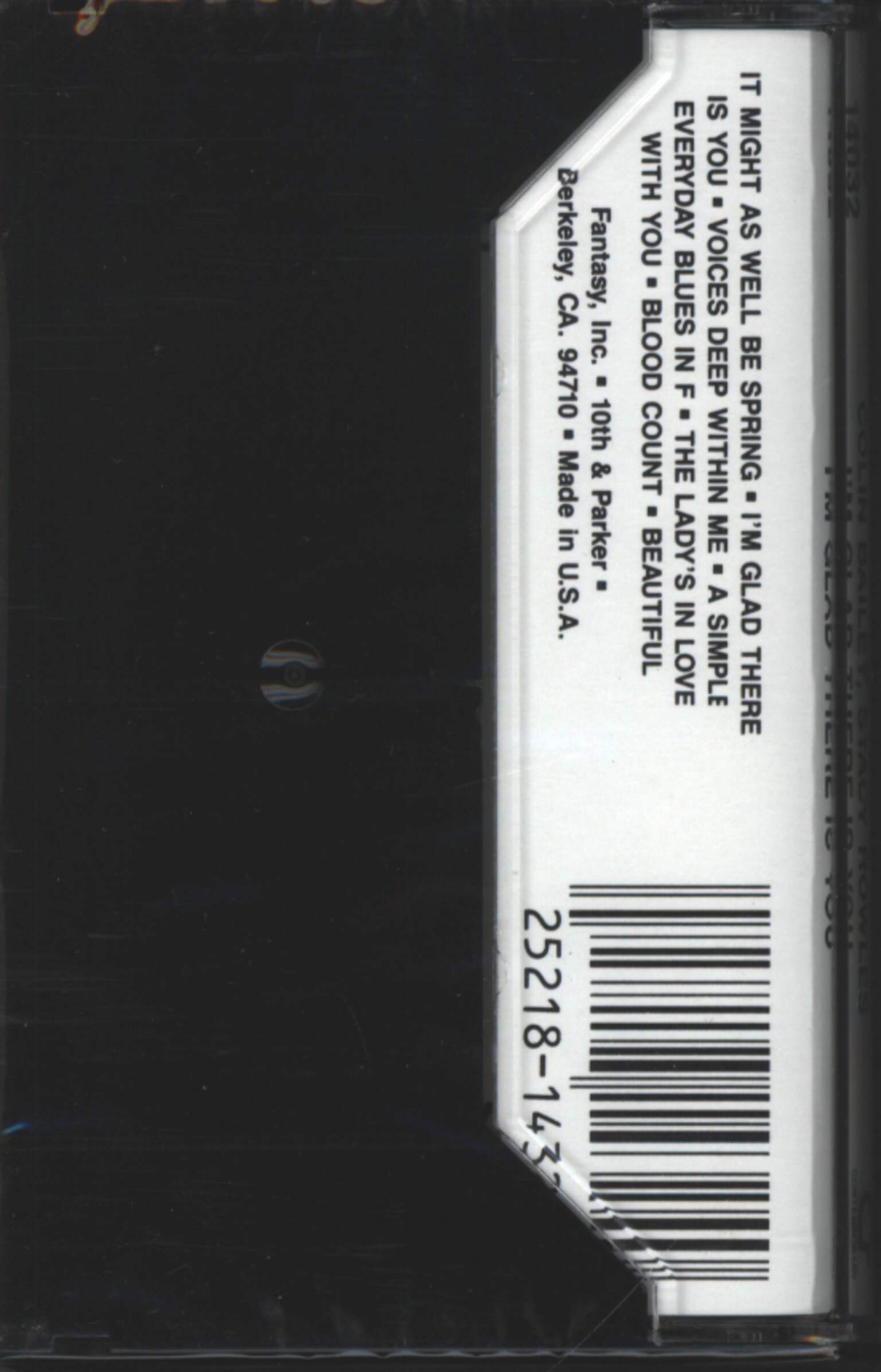 Jimmy Rowles: I'm Glad There Is You, Tape