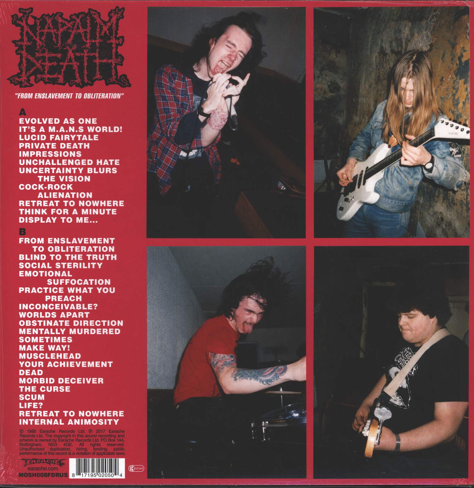Napalm Death: From Enslavement To Obliteration, LP (Vinyl)