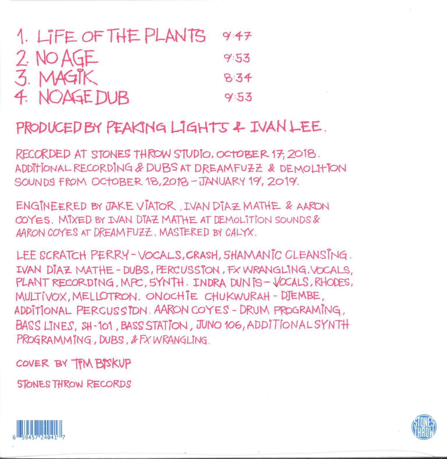 Lee Perry: Life Of The Plants, 12" Maxi Single (Vinyl)