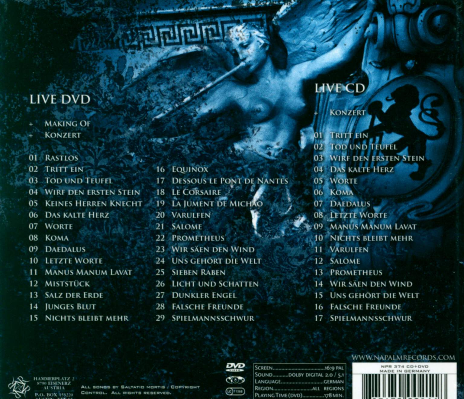 Saltatio Mortis: 10 Jahre Wild Und Frei, 2×CD