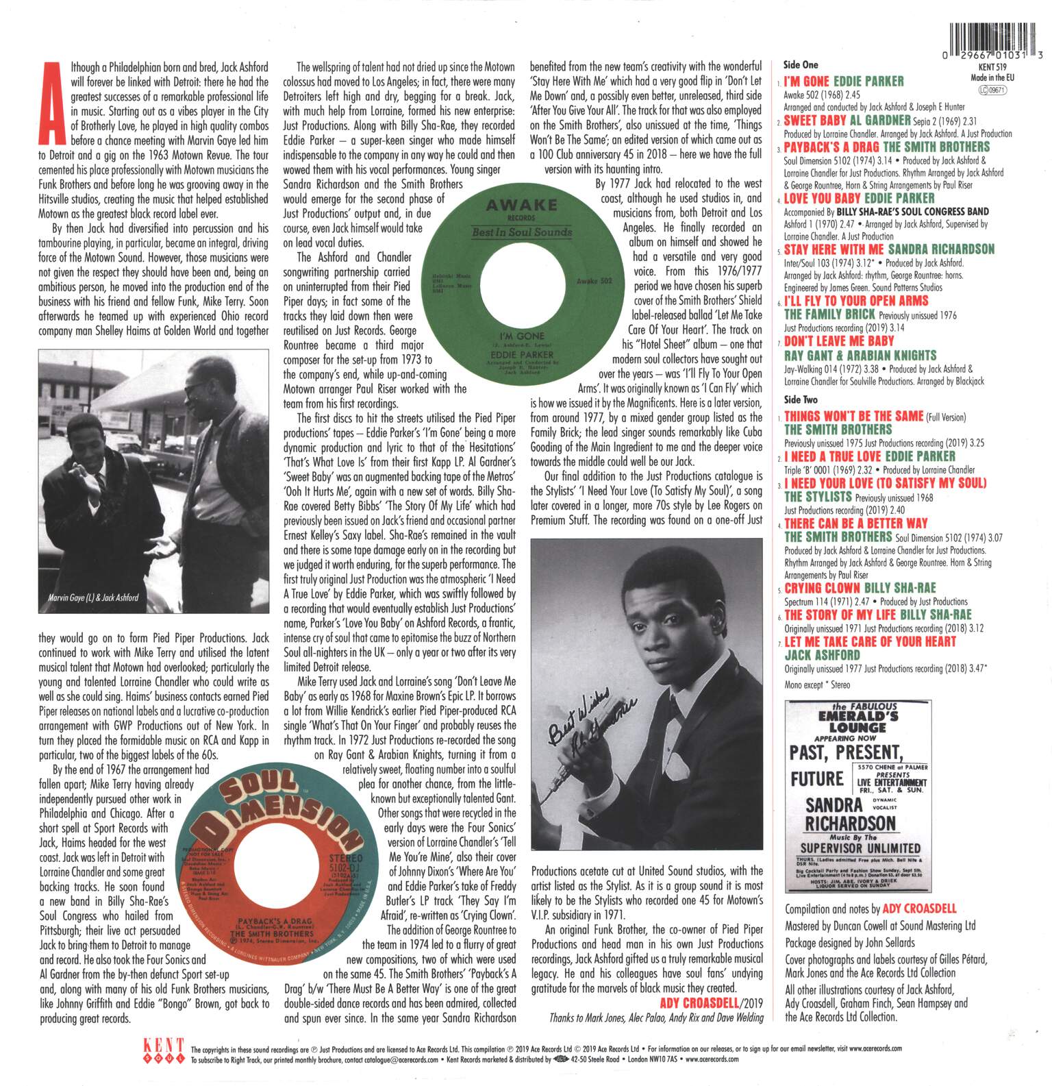 Various: Jack Ashford's Just Productions, LP (Vinyl)