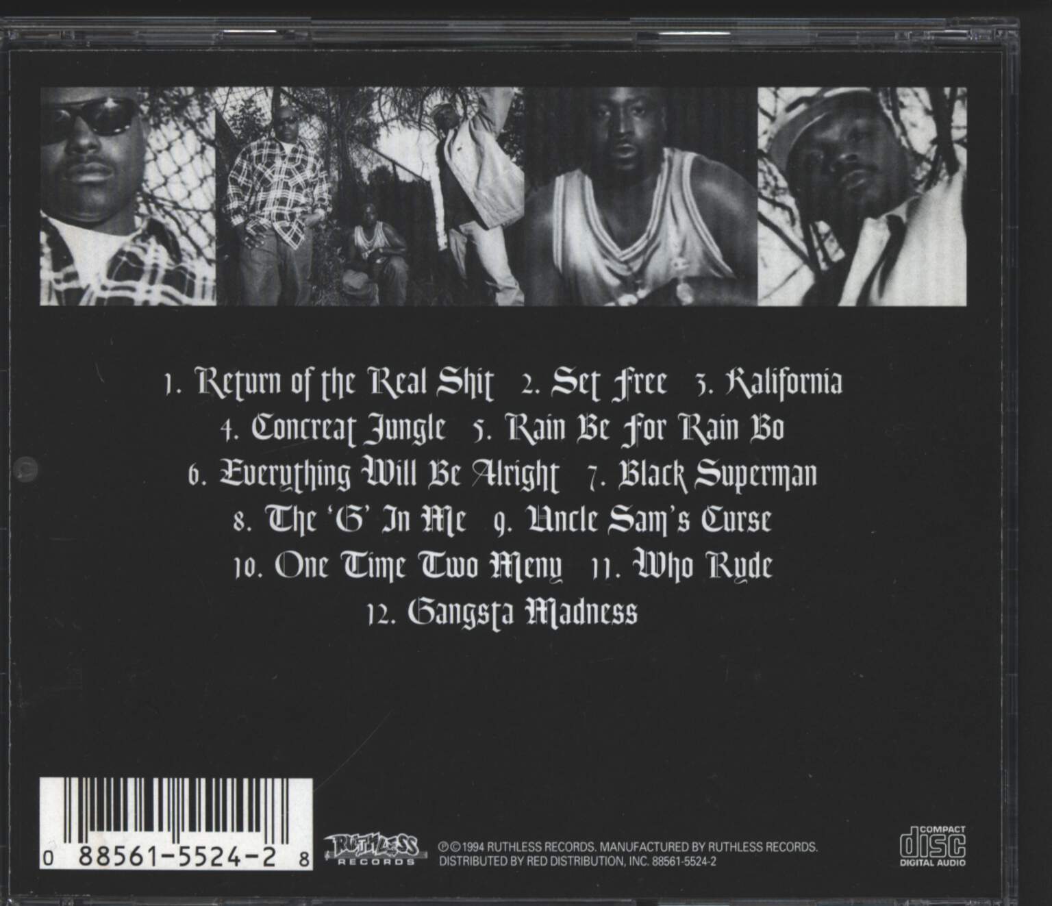 Above the Law: Uncle Sam's Curse, CD