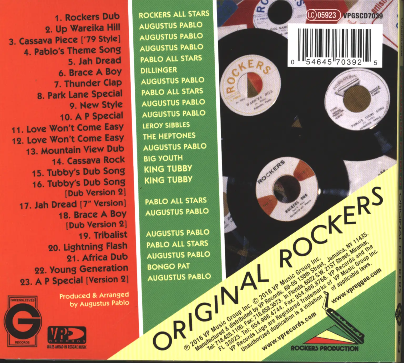 Augustus Pablo: Original Rockers, CD