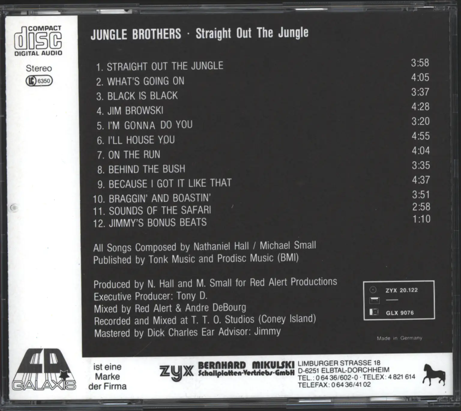 Jungle Brothers: Straight Out The Jungle, CD