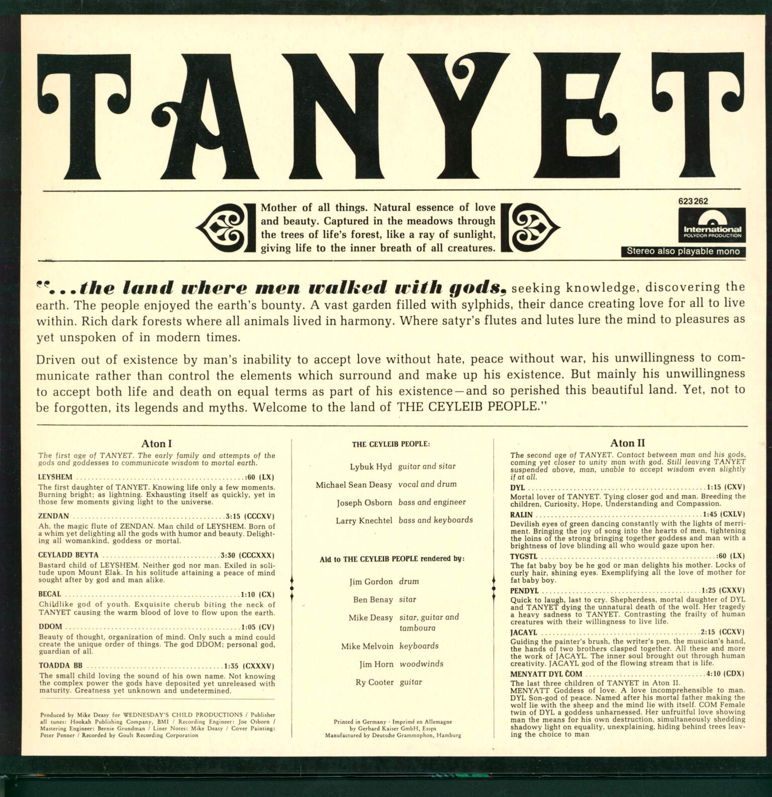 The Ceyleib People: Tanyet, LP (Vinyl)