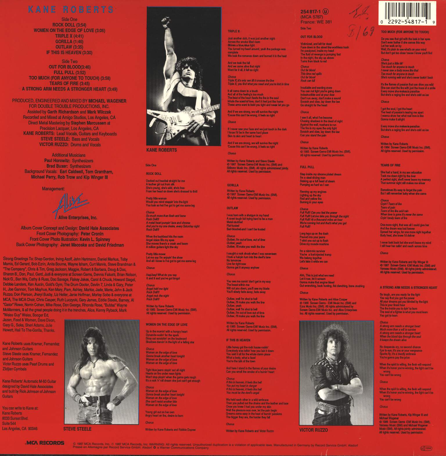 Kane Roberts: Kane Roberts, LP (Vinyl)
