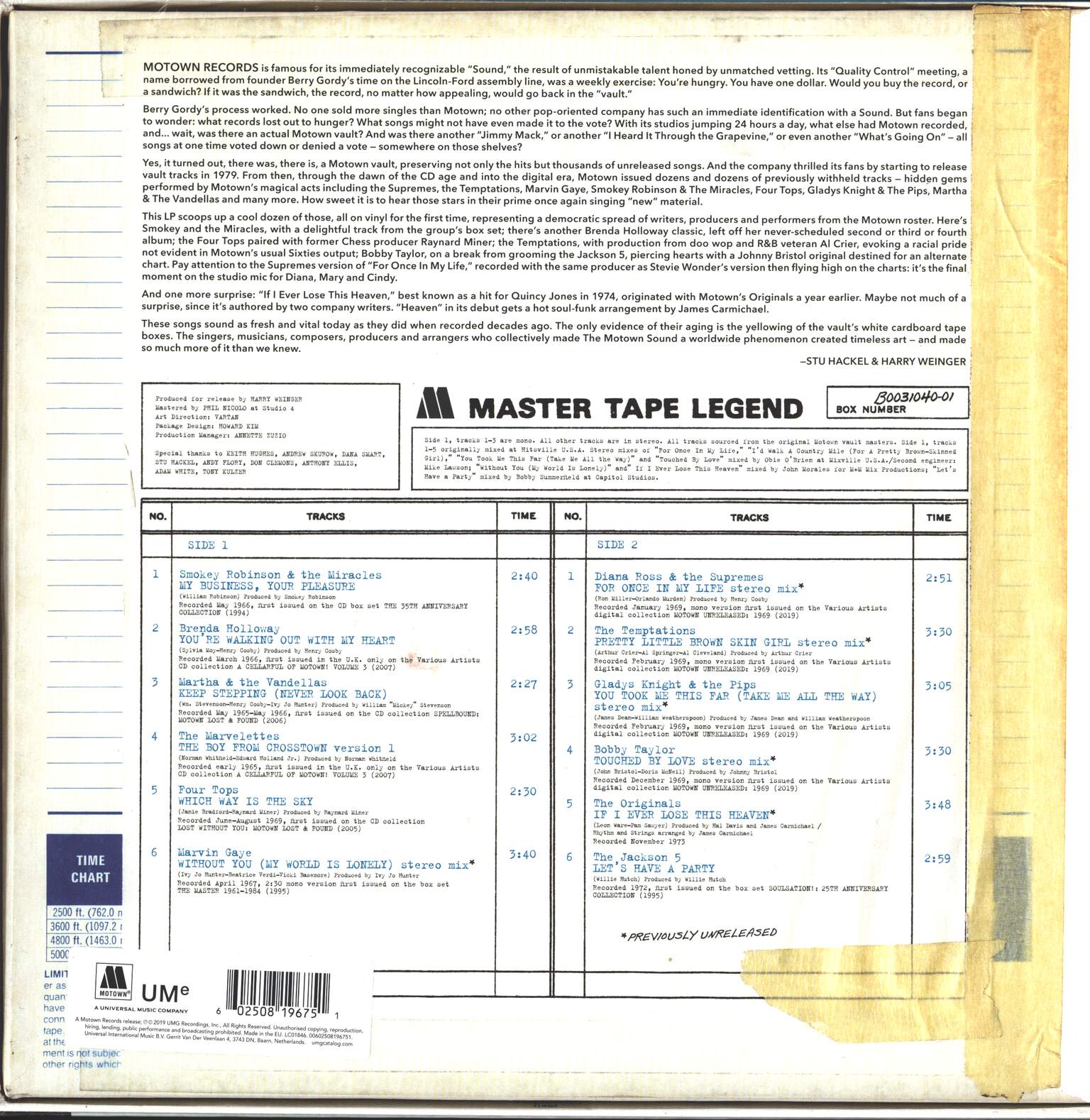 Various: Motown Rare & Unreleased - Gems From The Legendary Vault, LP (Vinyl)