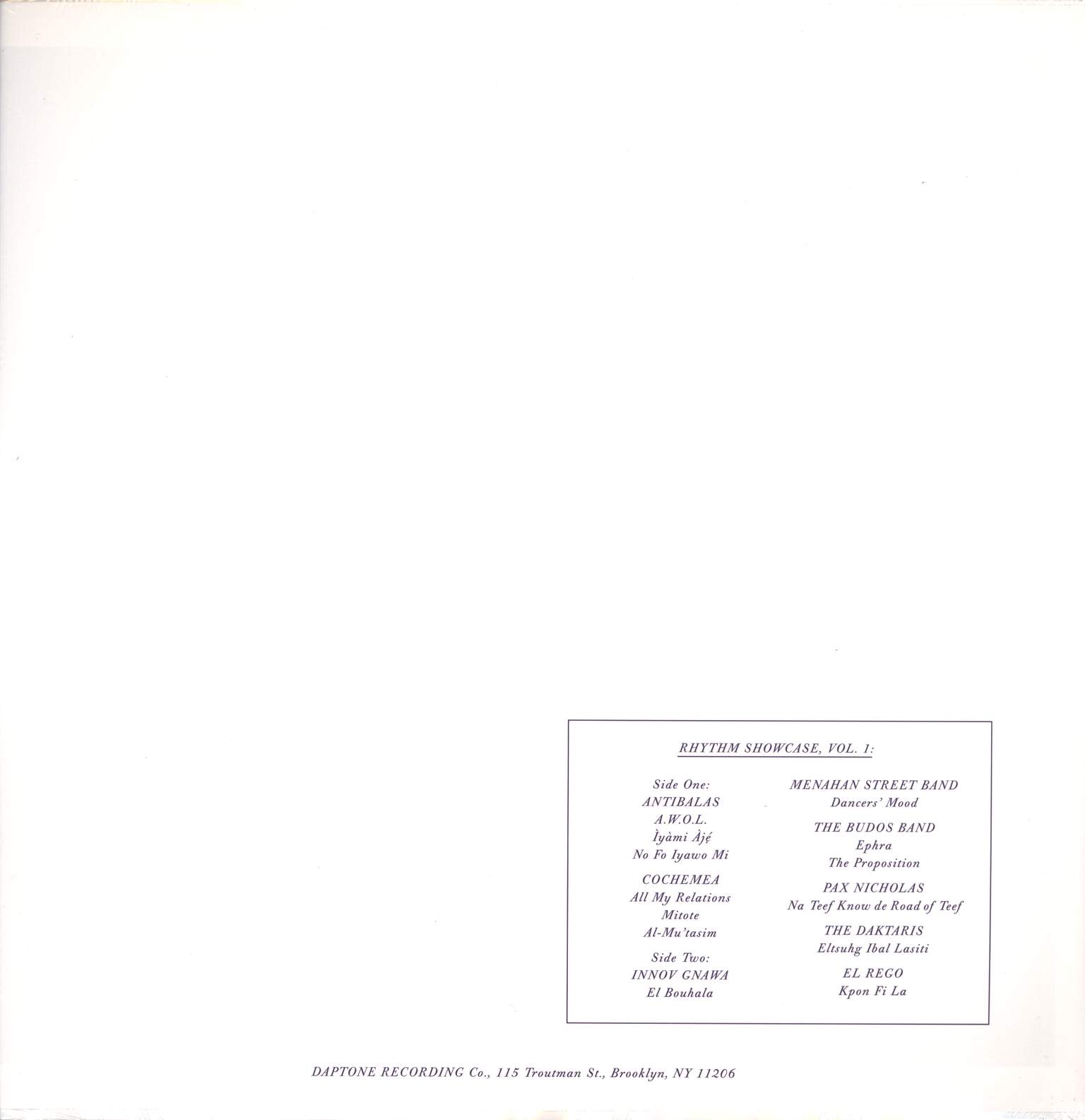 Various: Rhythm Showcase, Vol. 1, LP (Vinyl)