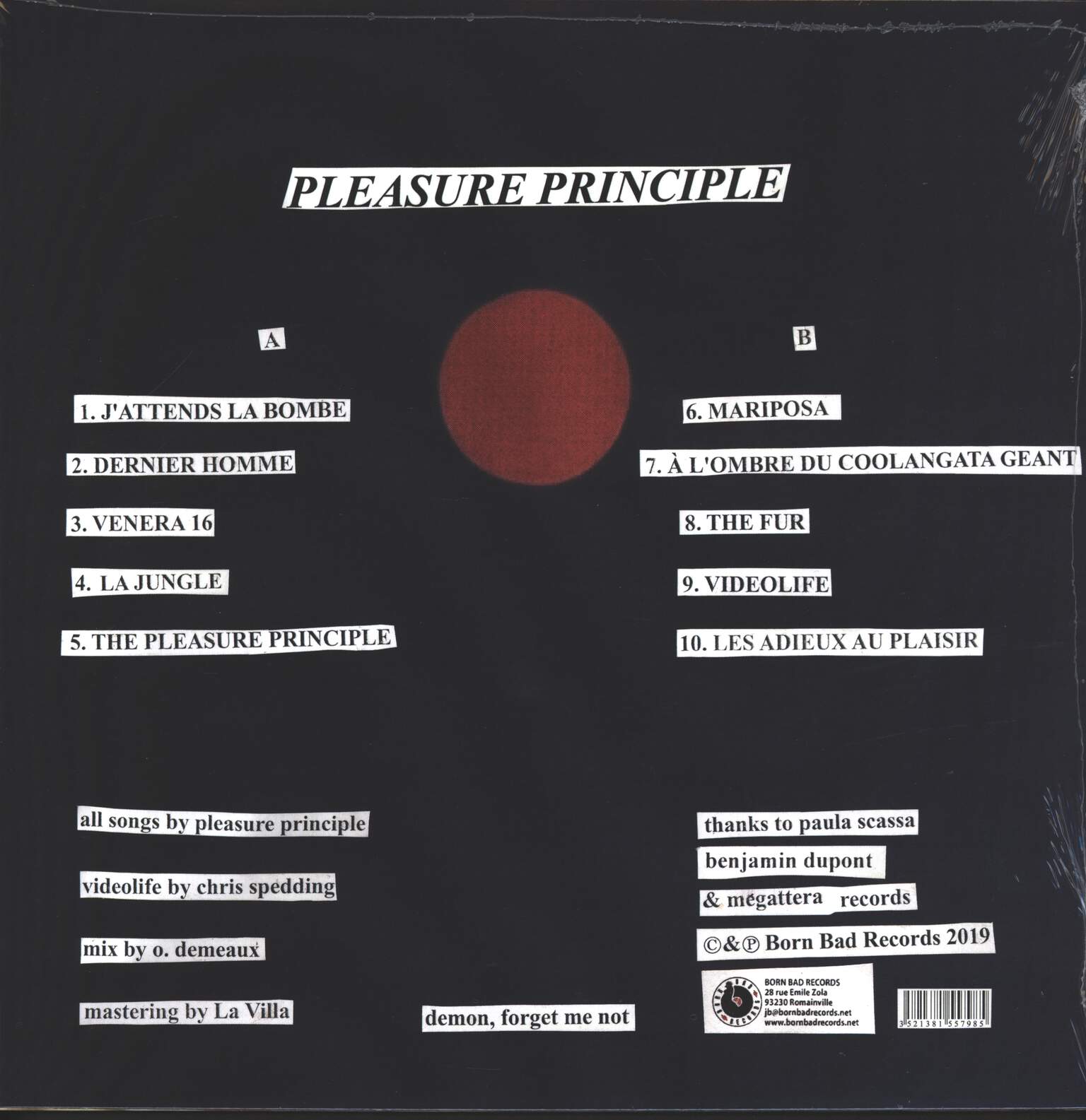 Pleasure Principle: Pleasure Principle, LP (Vinyl)
