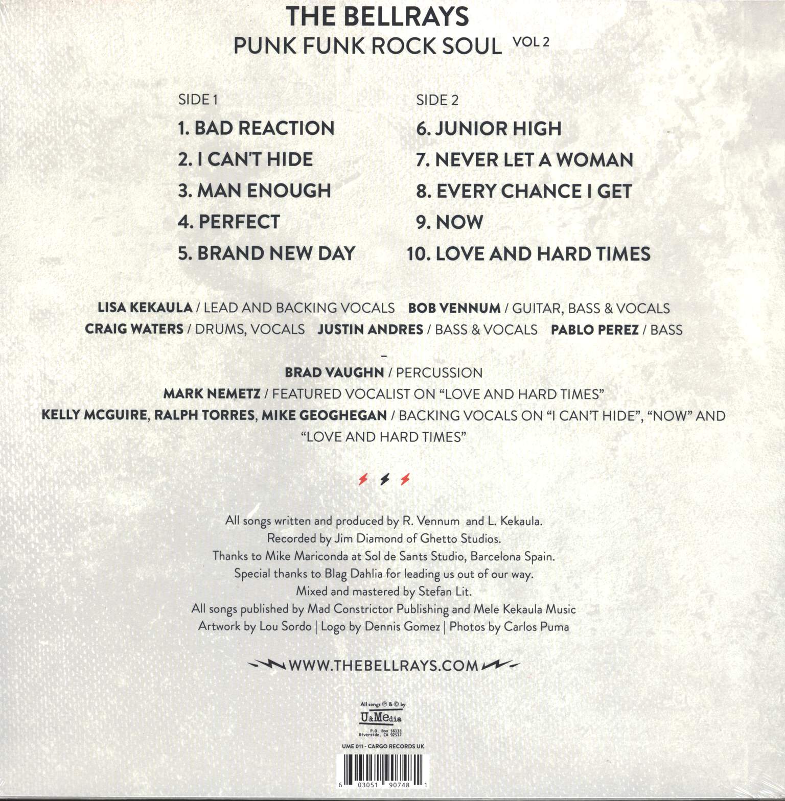 The Bellrays: Punk Funk Rock Soul Vol. 2, LP (Vinyl)