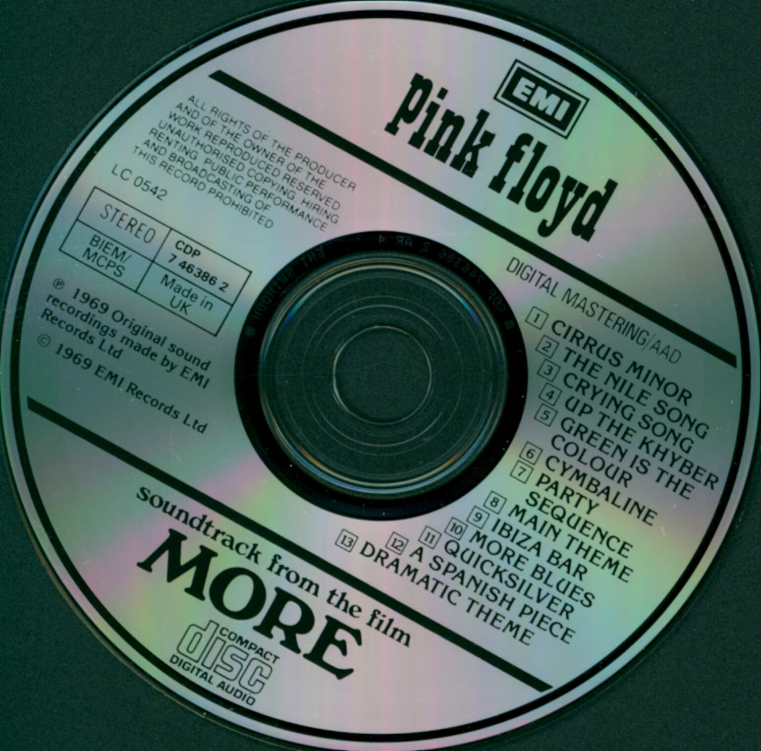 Pink Floyd: Soundtrack From The Film More, CD