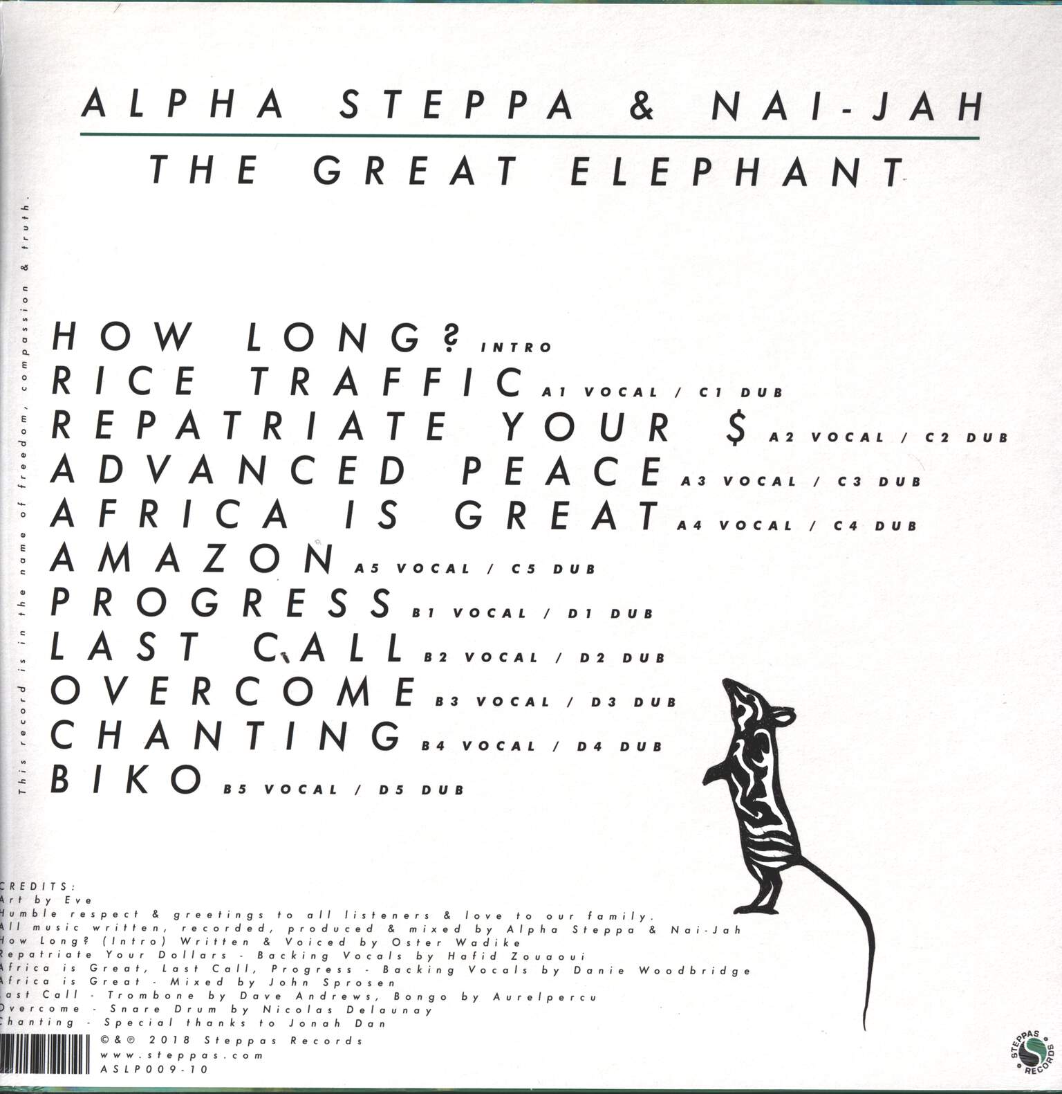 Alpha Steppa: The Great Elephant, 2×LP (Vinyl)