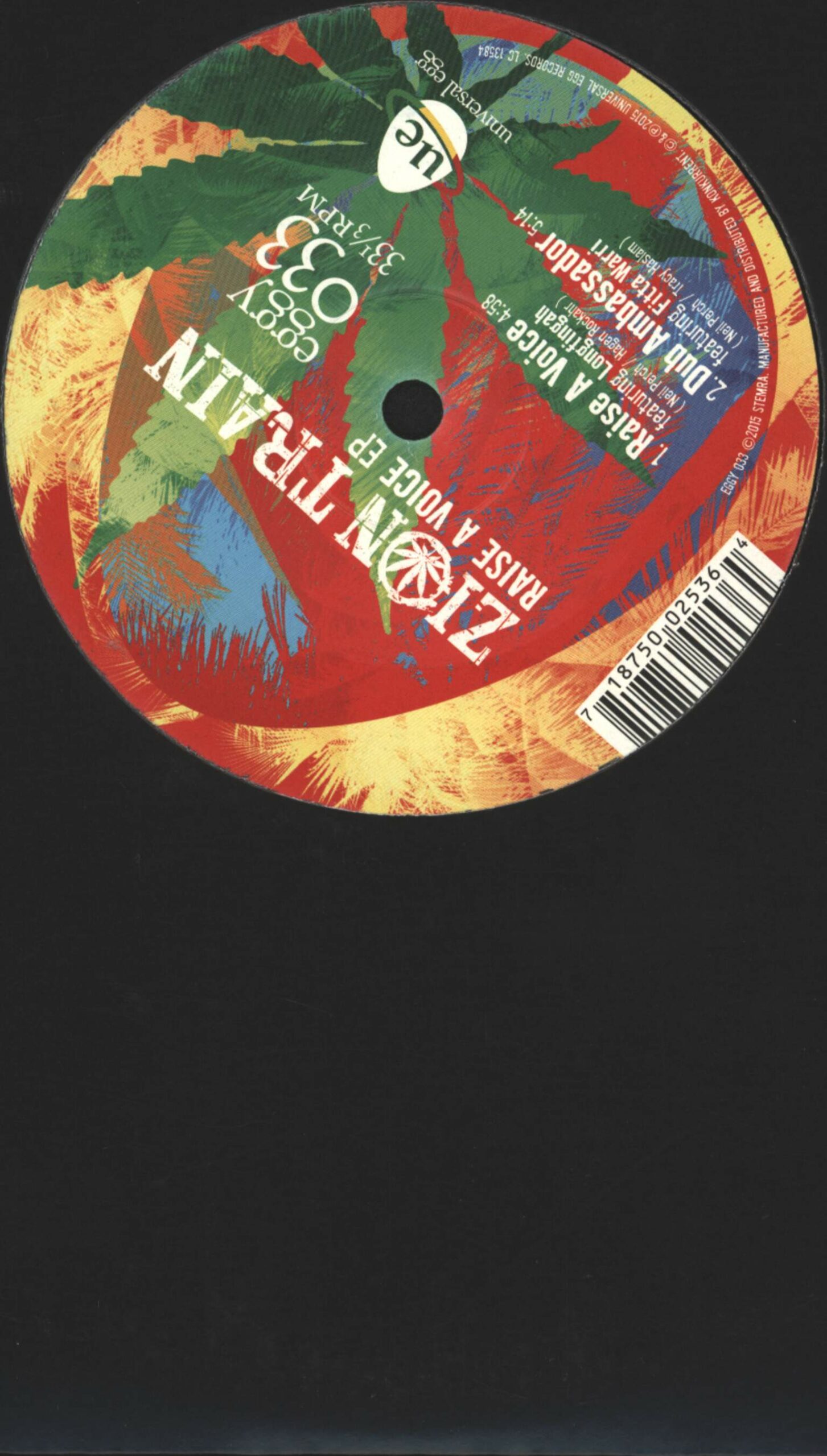 Zion Train: Raise A Voice EP, 10" Vinyl EP