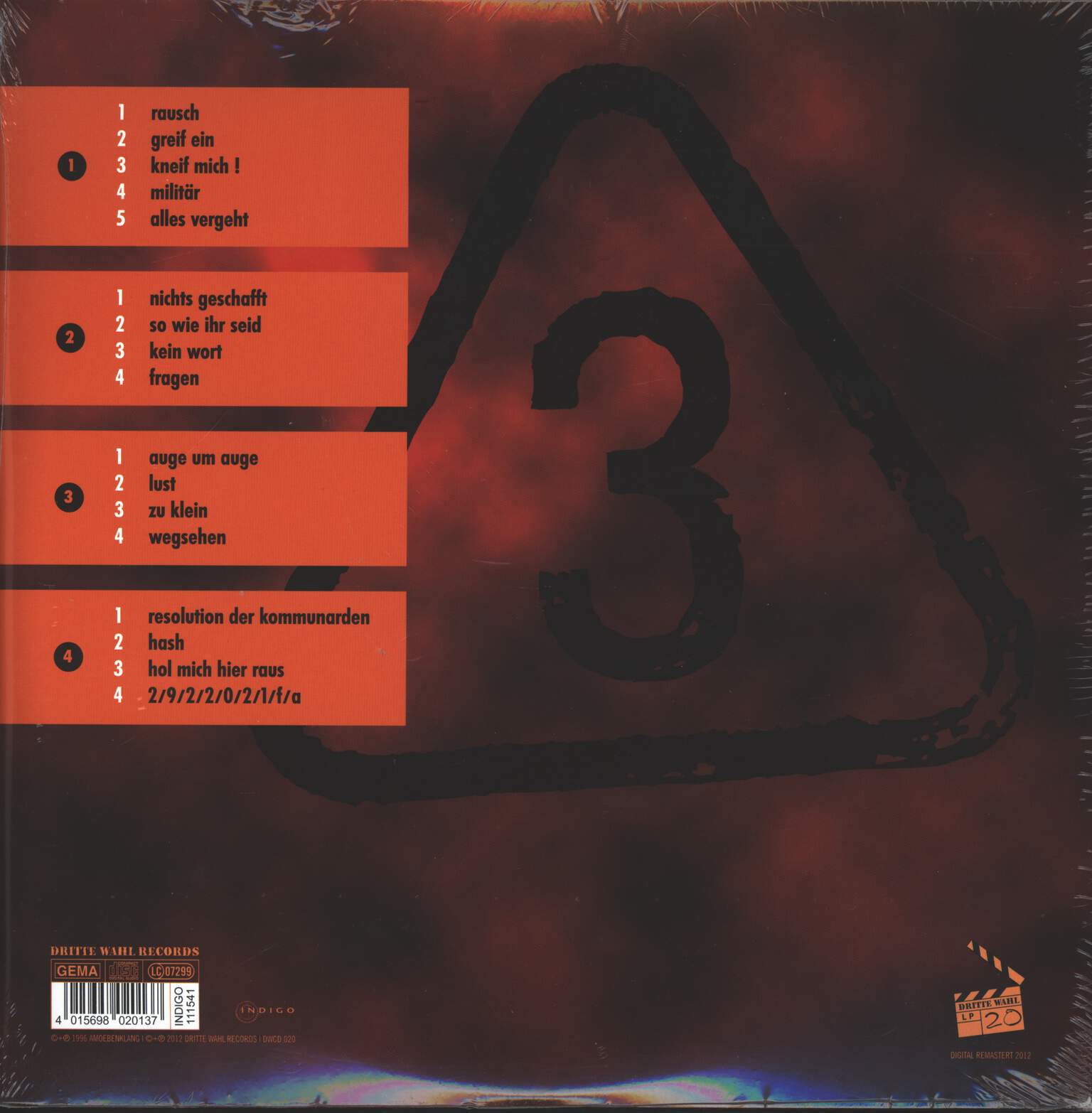 Dritte Wahl: Nimm Drei, 2×10" Vinyl EP