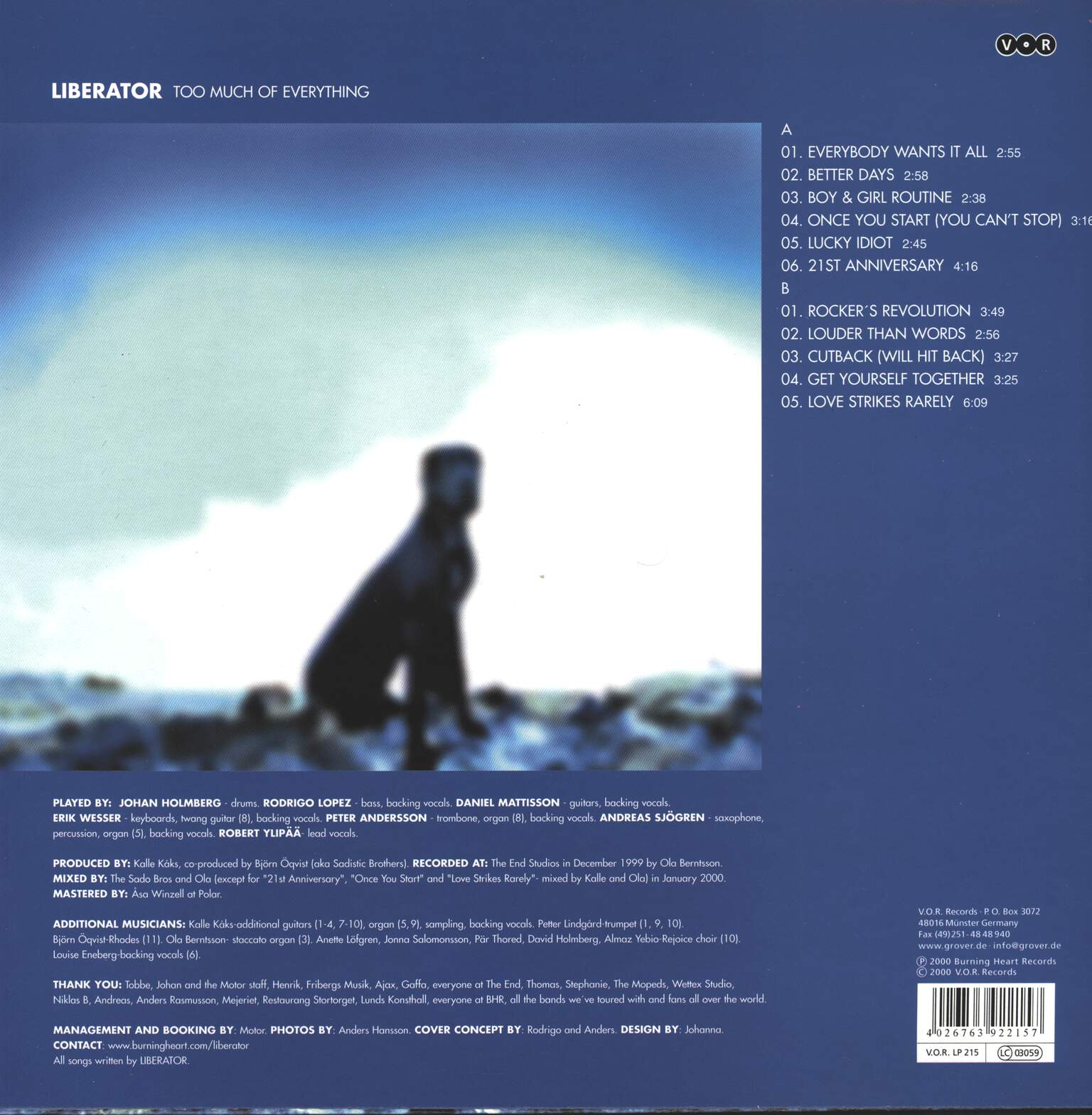 Liberator: Too Much Of Everything, LP (Vinyl)
