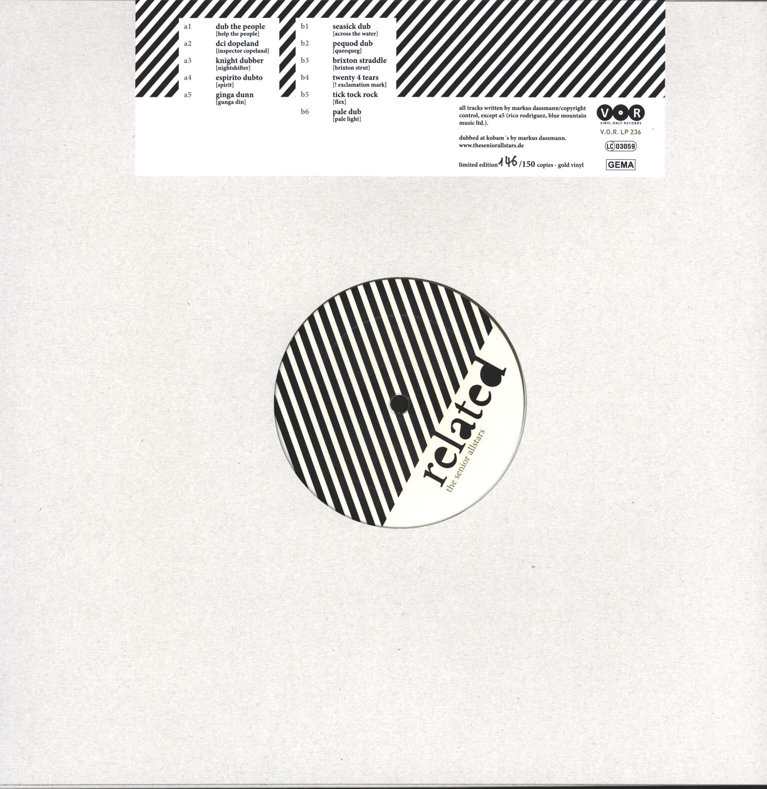 The Senior Allstars: Related - A Dub Album, LP (Vinyl)