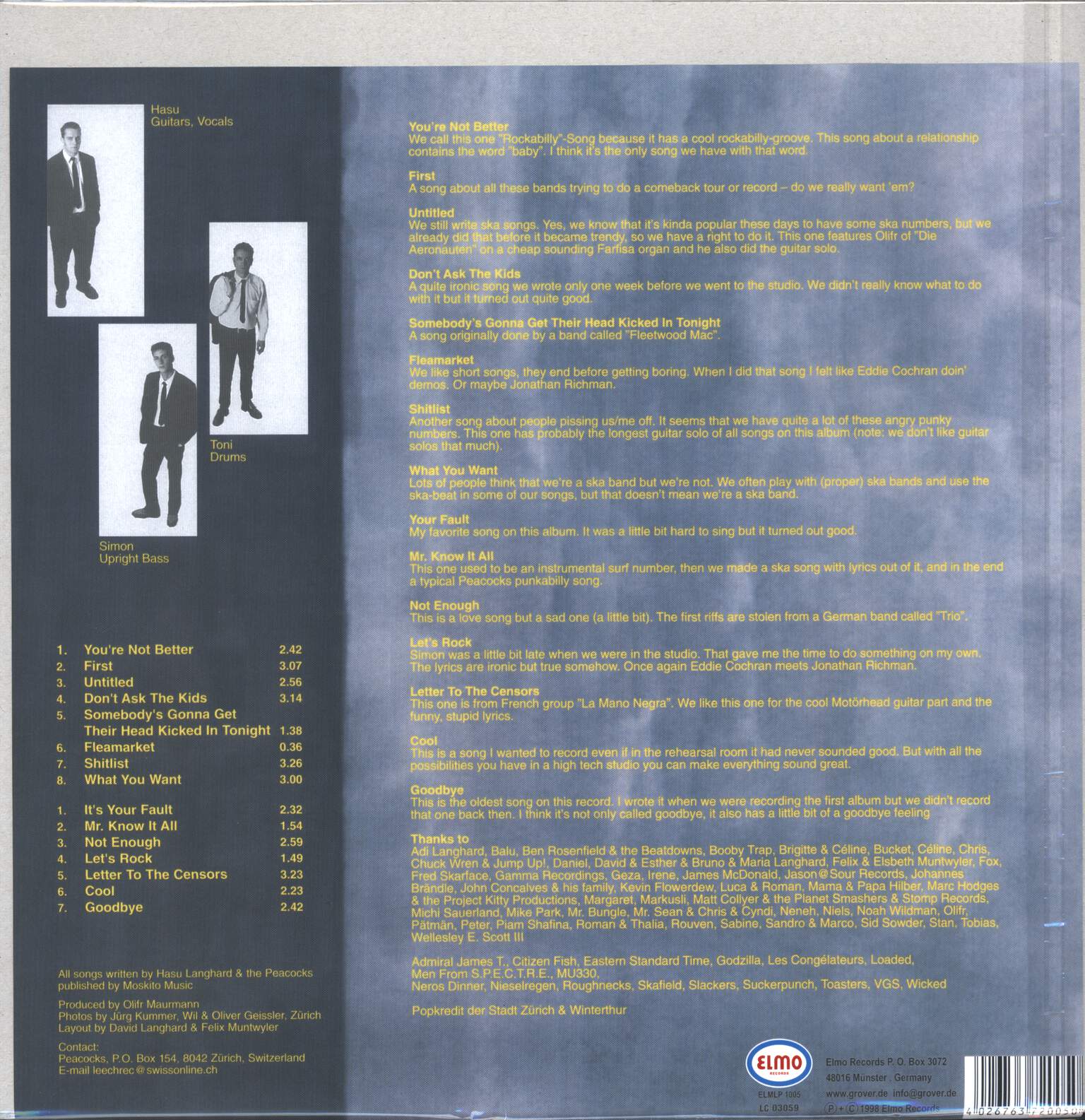 Peacocks: In Without Knockin', LP (Vinyl)