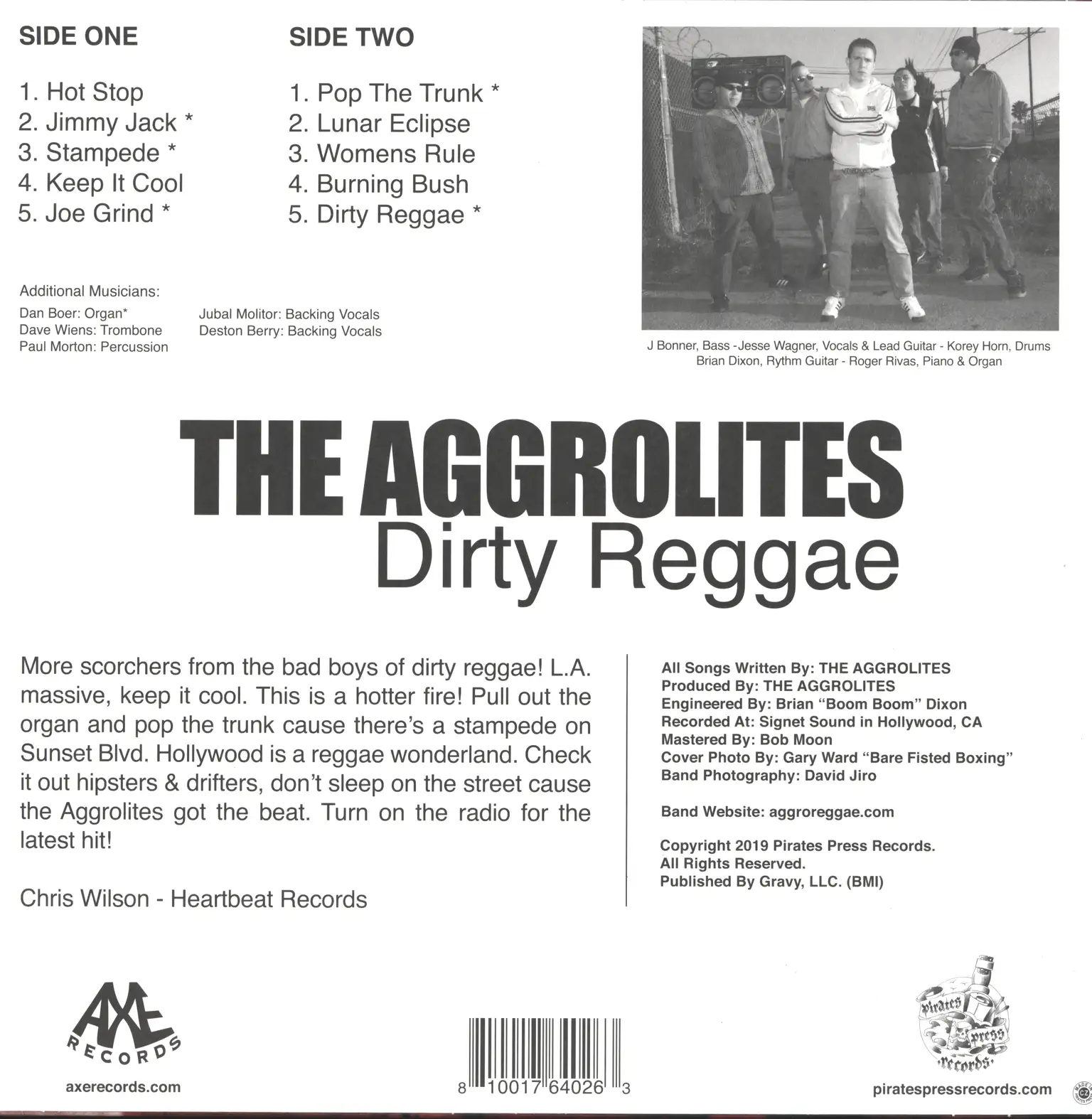 The Aggrolites: Dirty Reggae, LP (Vinyl)
