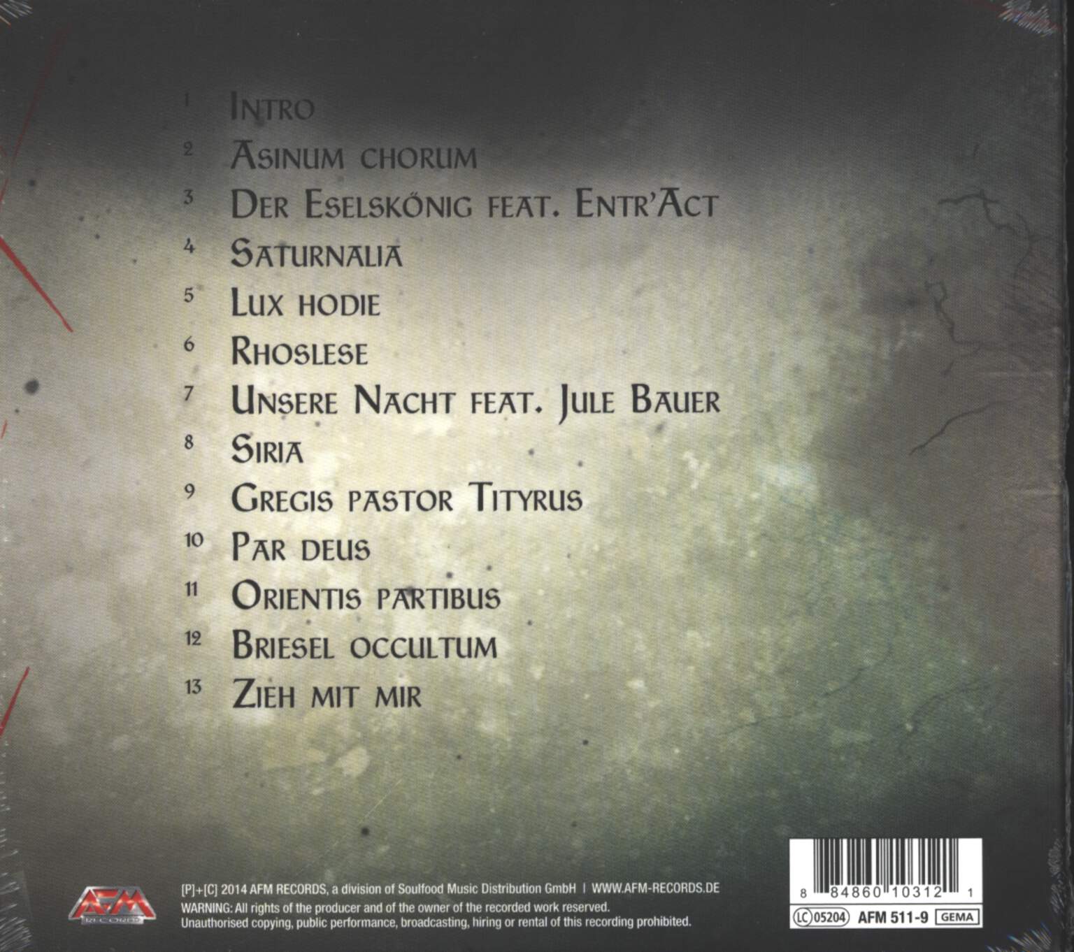 Tanzwut: Eselsmesse, CD