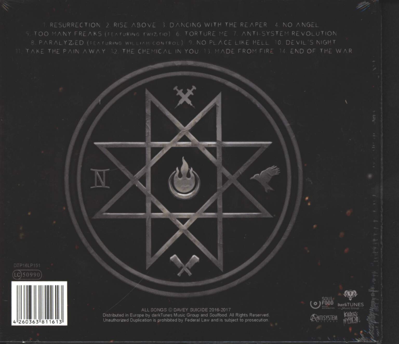 Davey Suicide: Made From Fire, CD