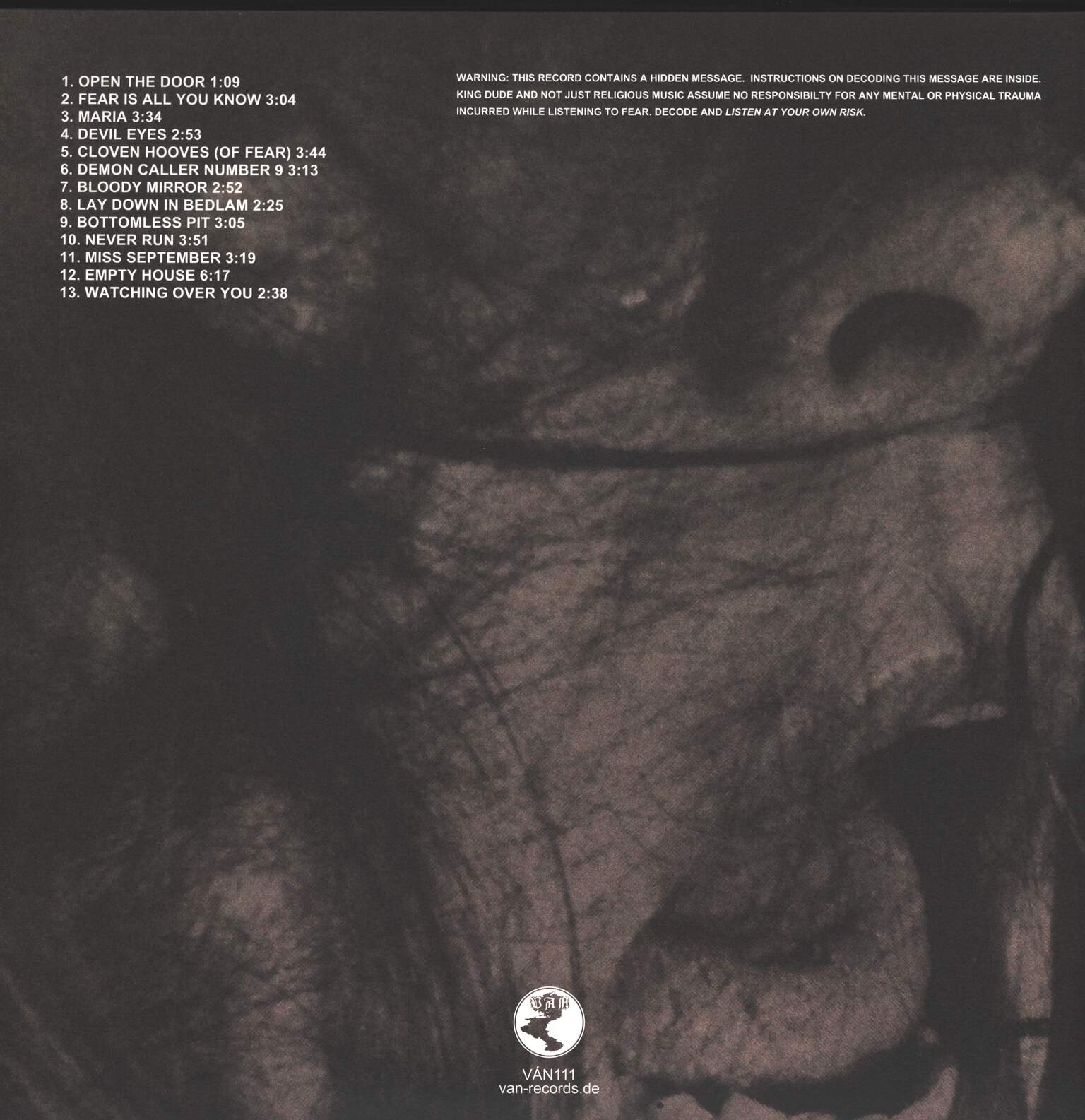 King Dude: Fear, LP (Vinyl)
