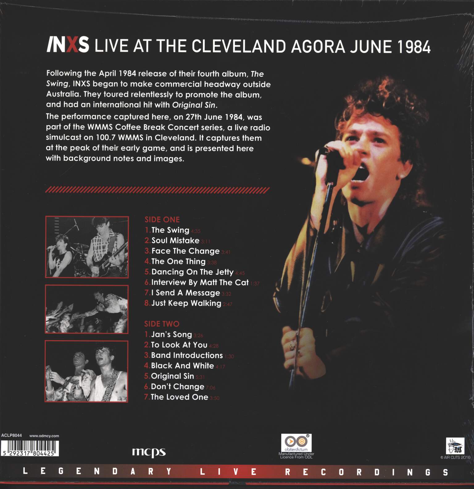Inxs: Live At The Cleveland Agora June 1984, LP (Vinyl)