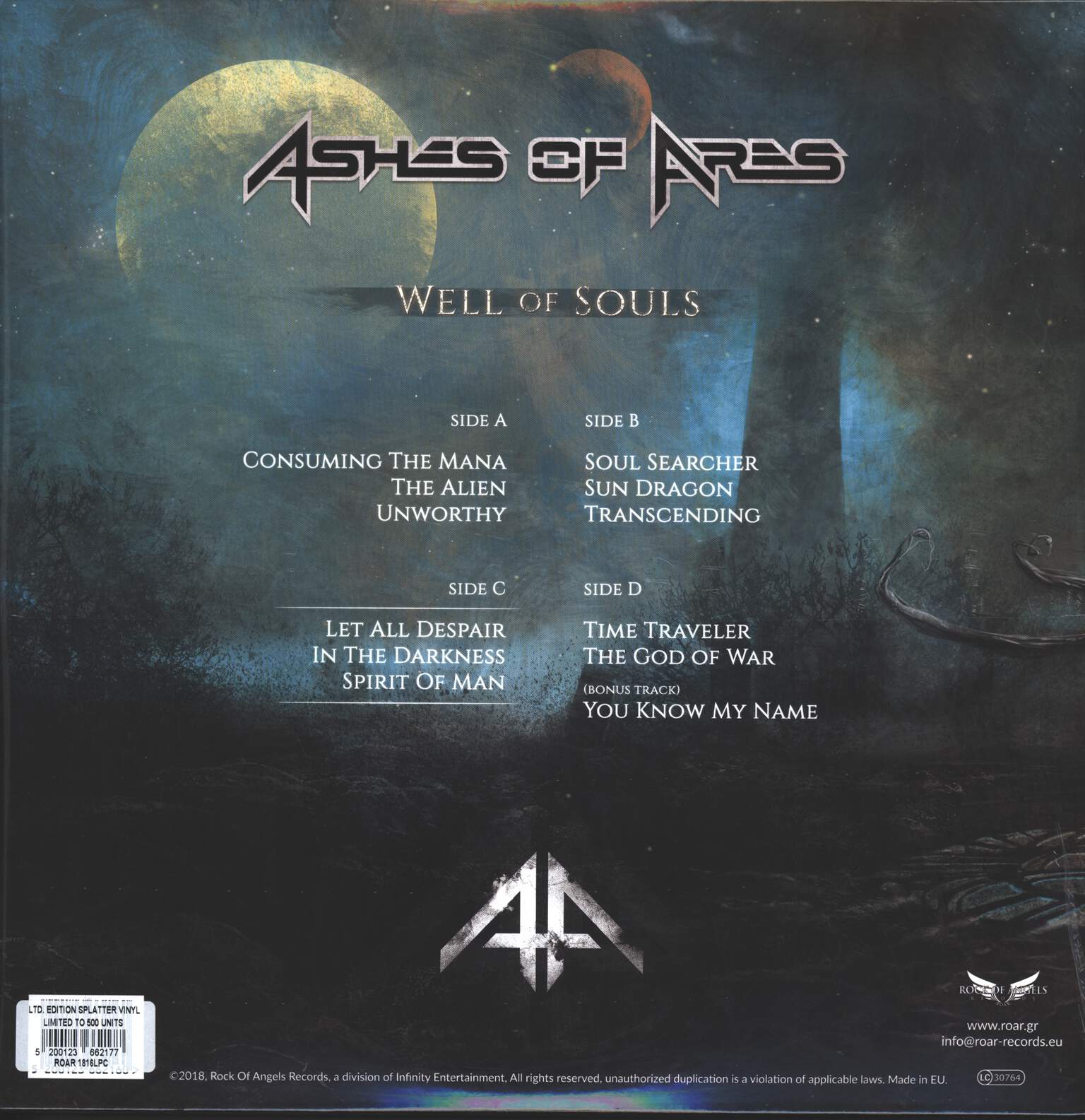 Ashes Of Ares: Well Of Souls, 2×LP (Vinyl)